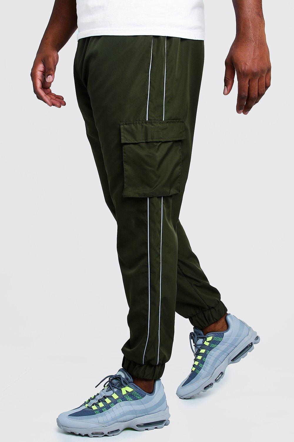 tall khaki joggers