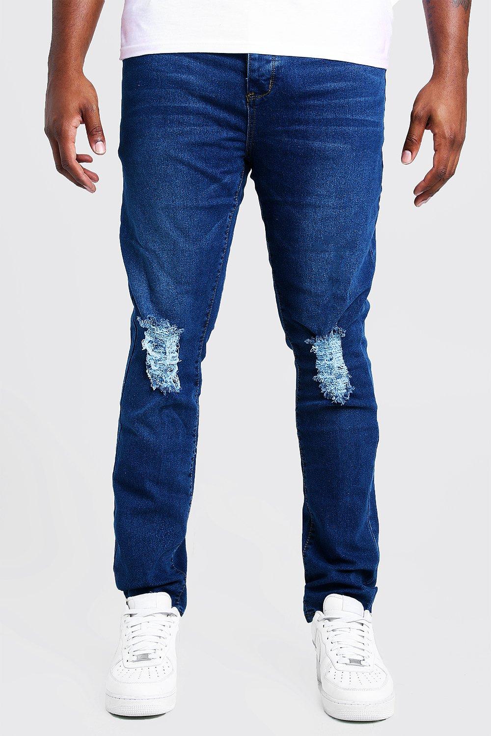 big and tall cut up jeans