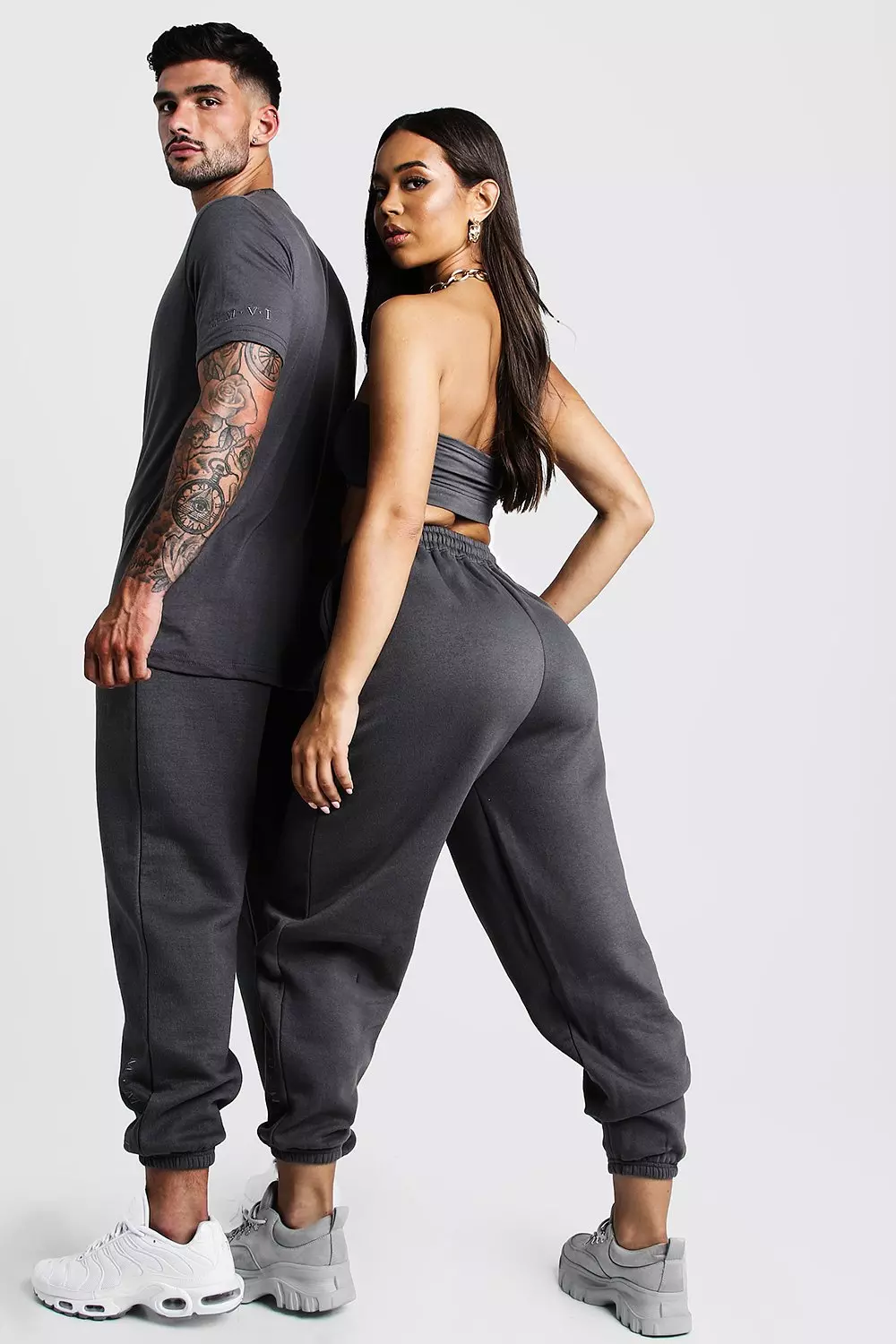 Hers Bandeau Crop Top & Jogger Set alternative image