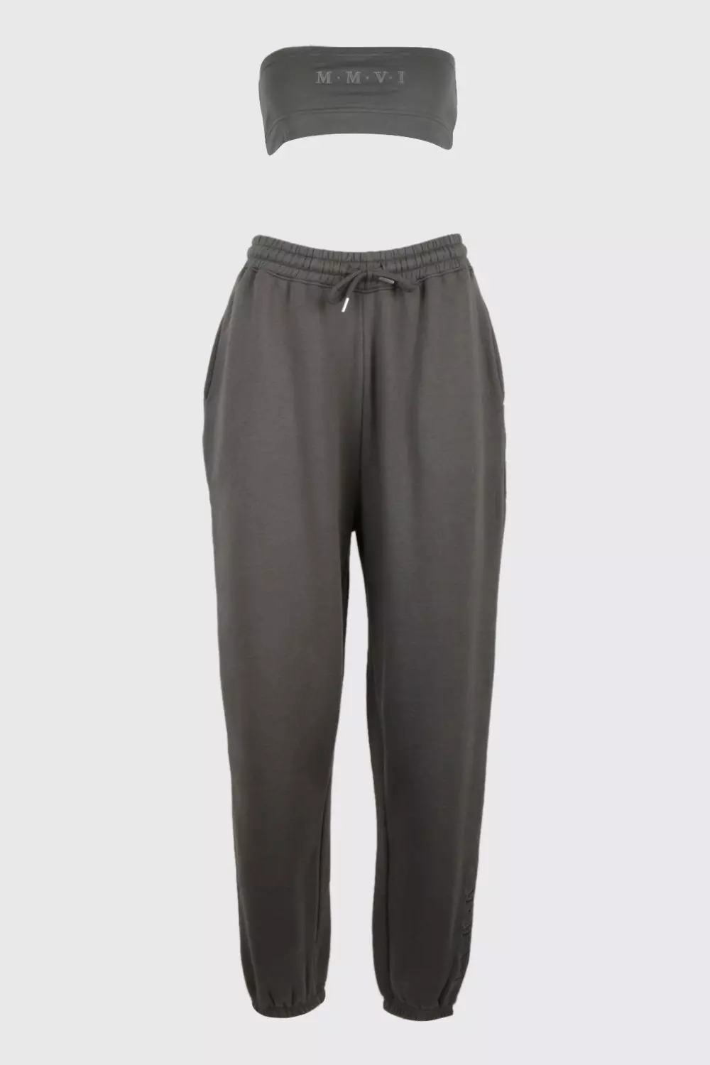 Hers Bandeau Crop Top & Jogger Set alternative image