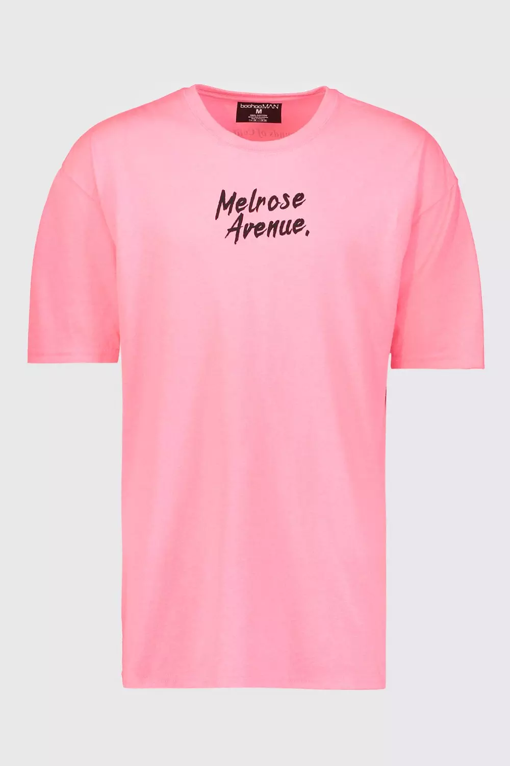 Oversized Neon Pink Melrose Avenue T-Shirt alternative image