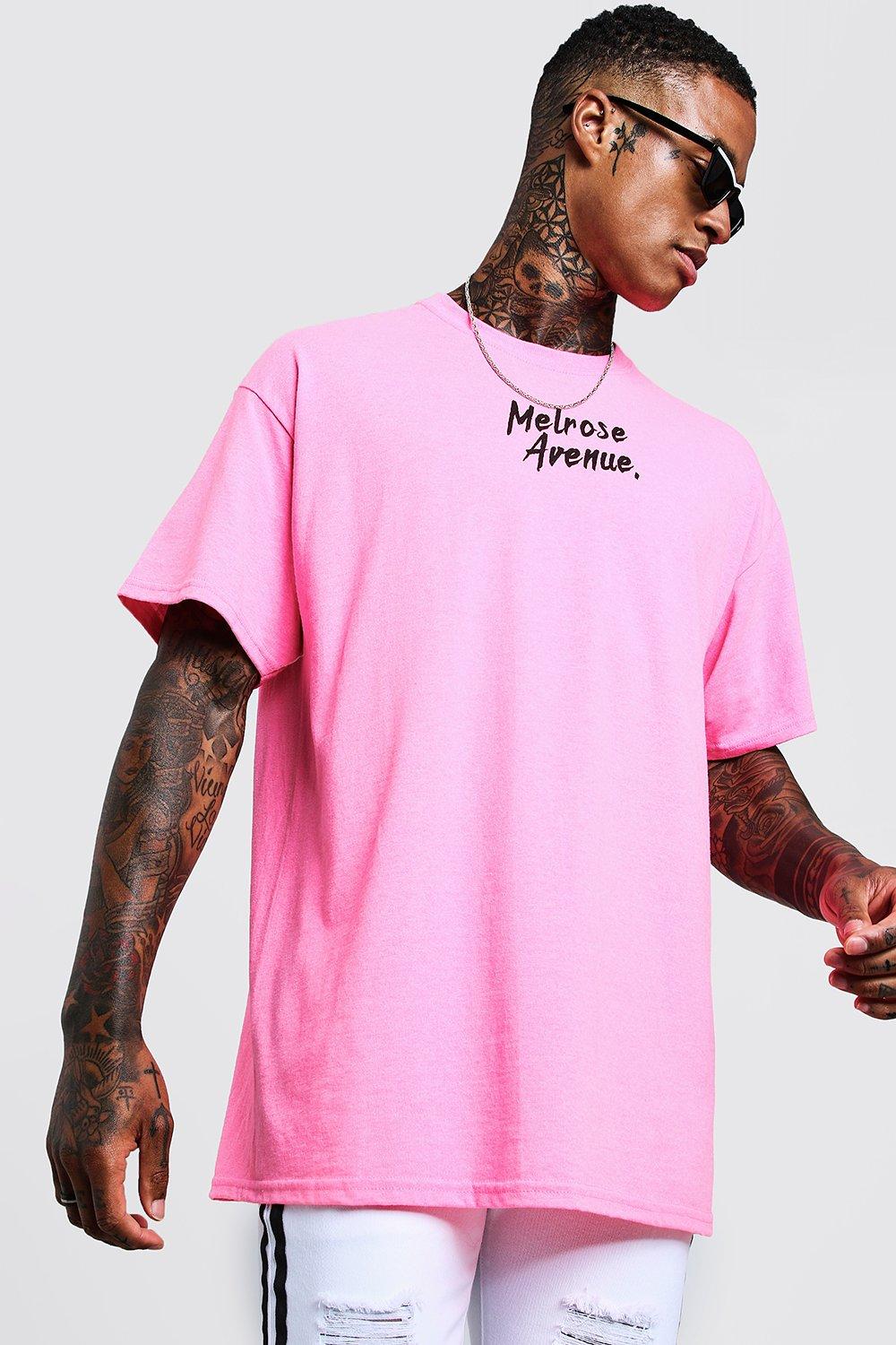 pink t shirt mens