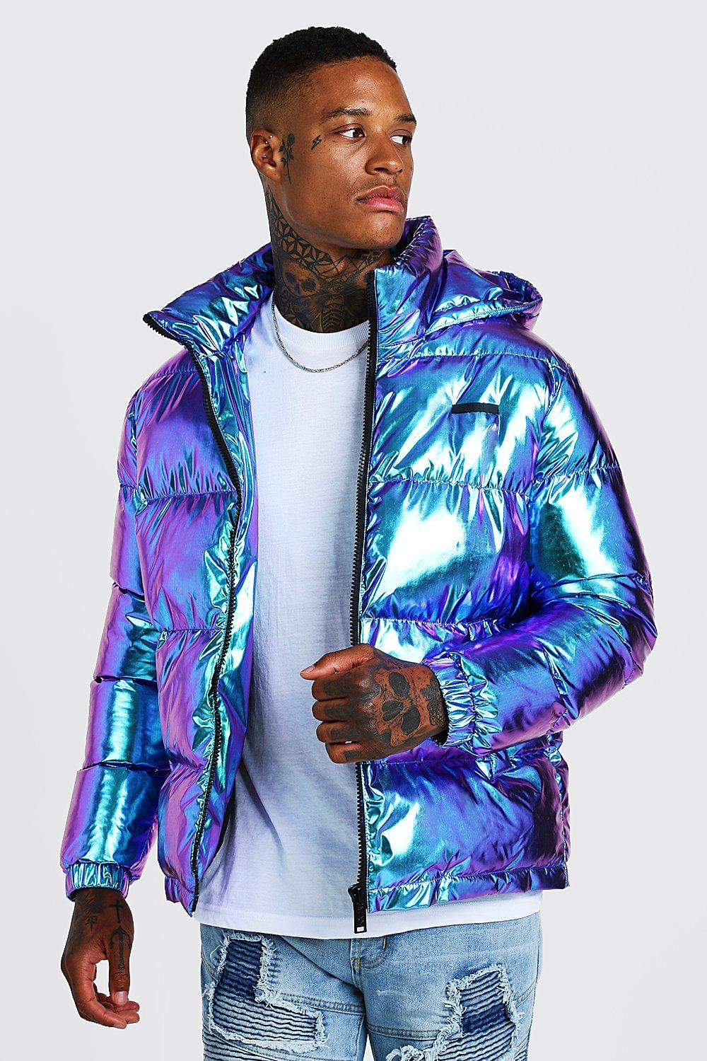 Metallic store jacket puffer