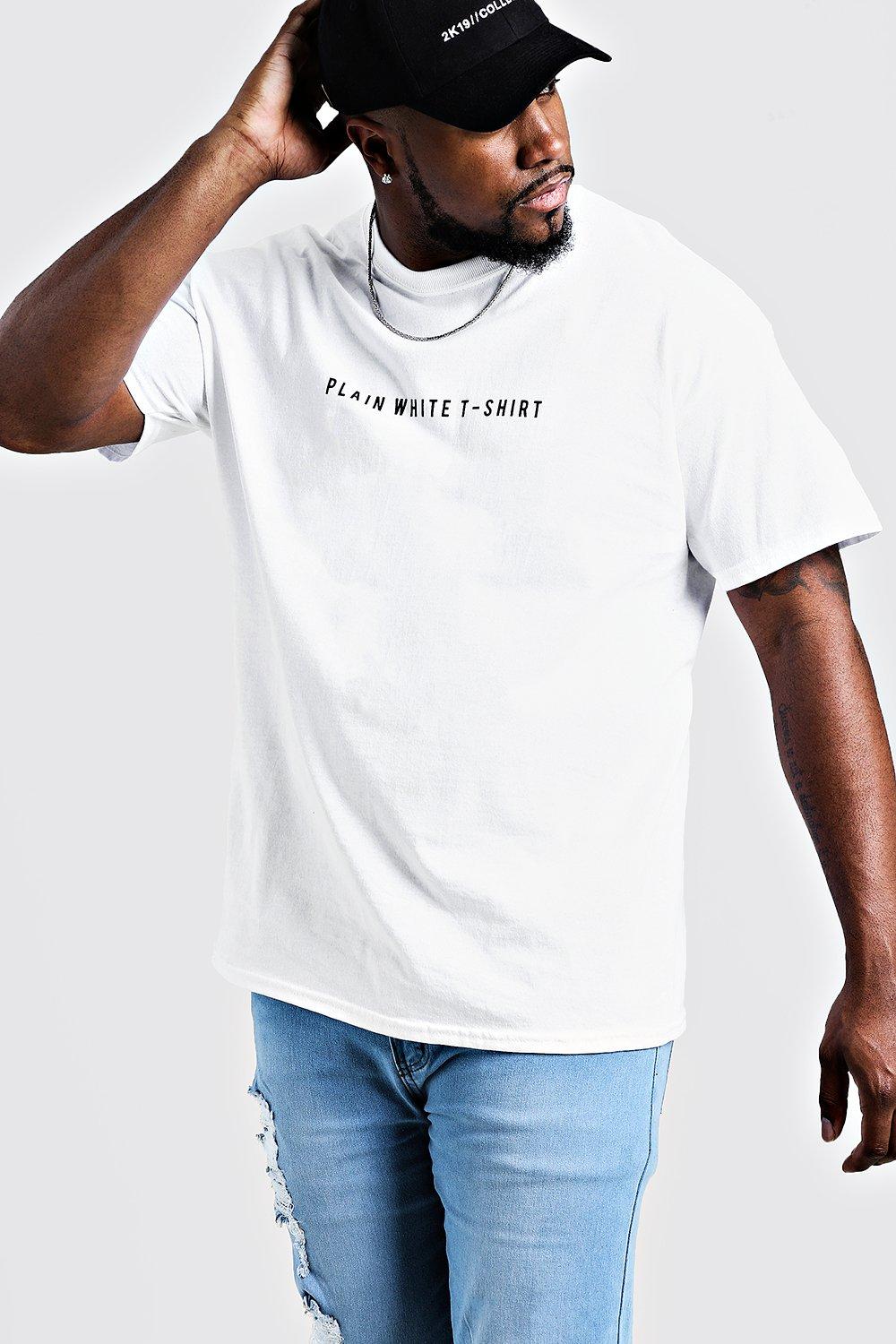 plain white t shirt plus size