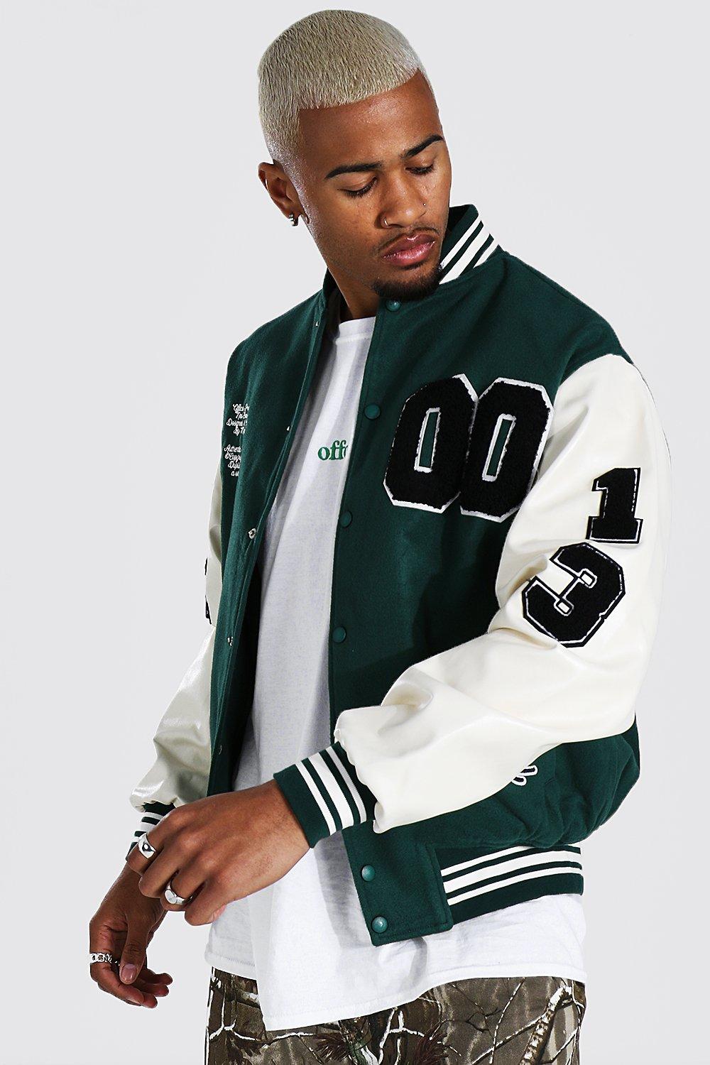 varsity bomber jacket