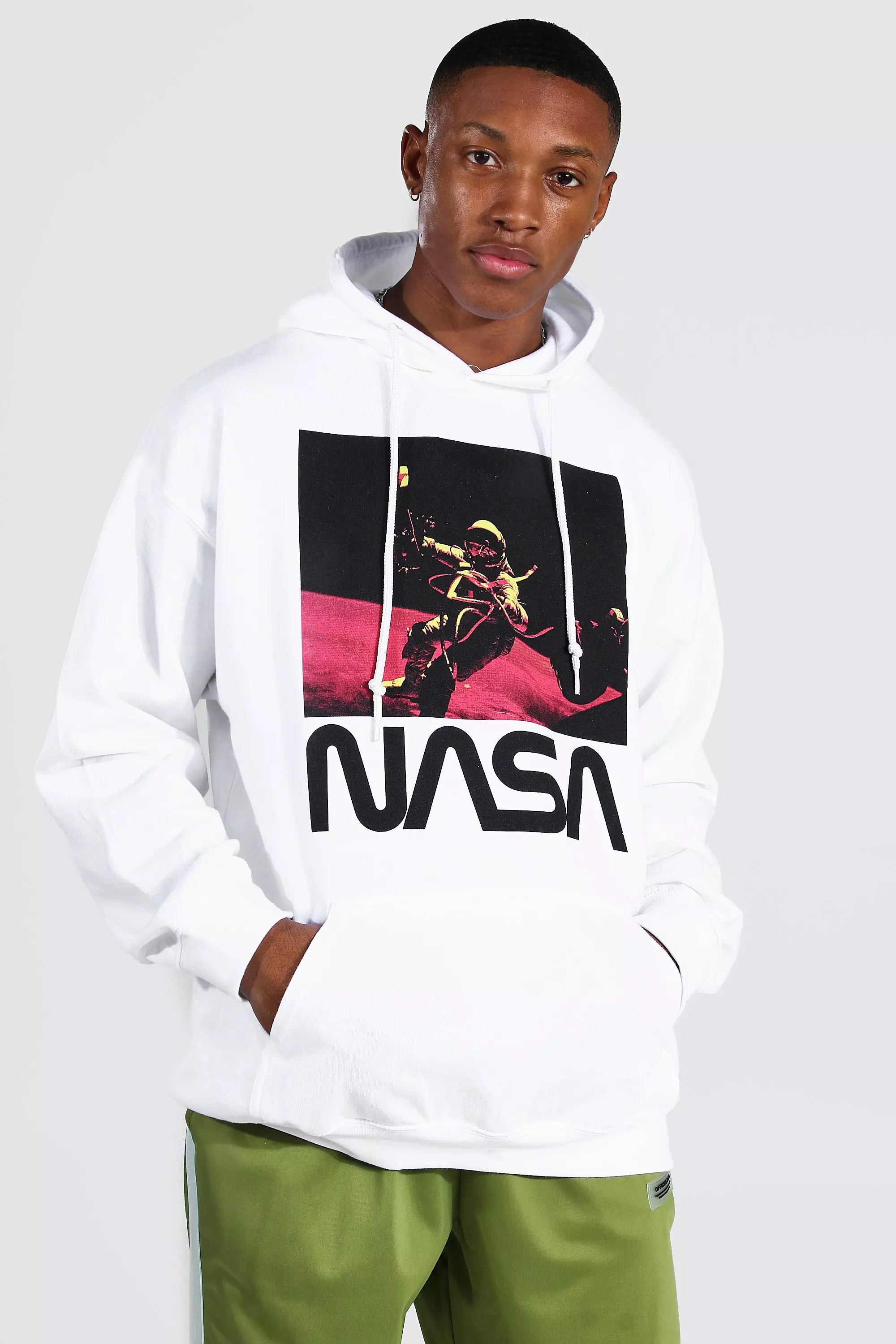 Boohooman nasa hoodie hotsell