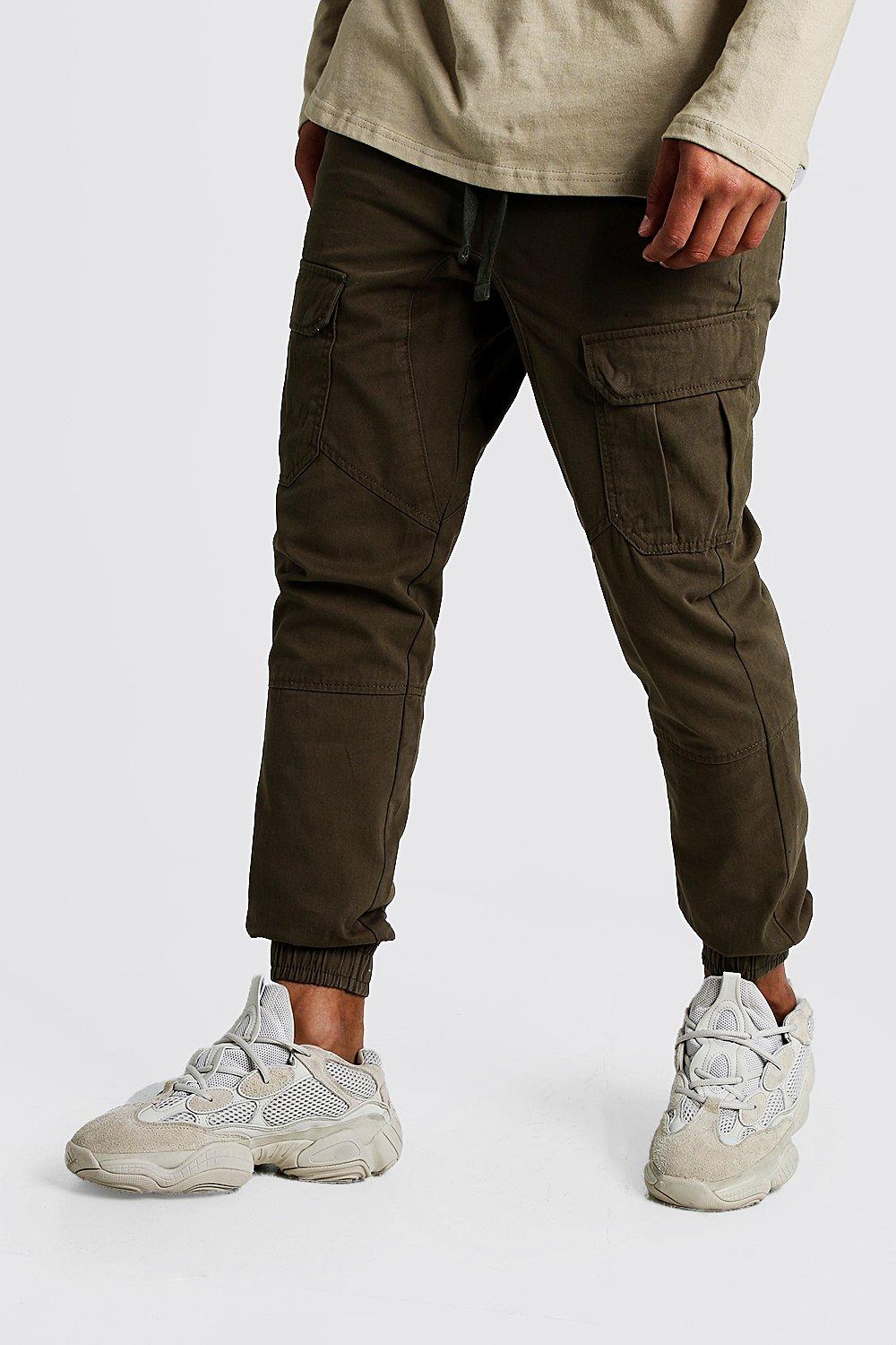 Cuffed hot sale cargo pants