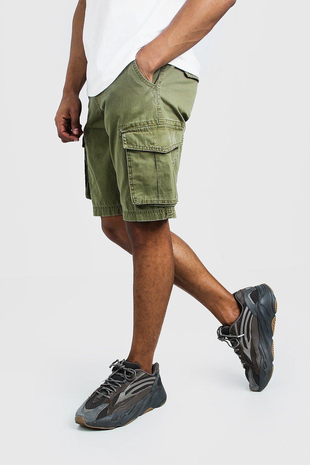 mens cargo shorts slim fit