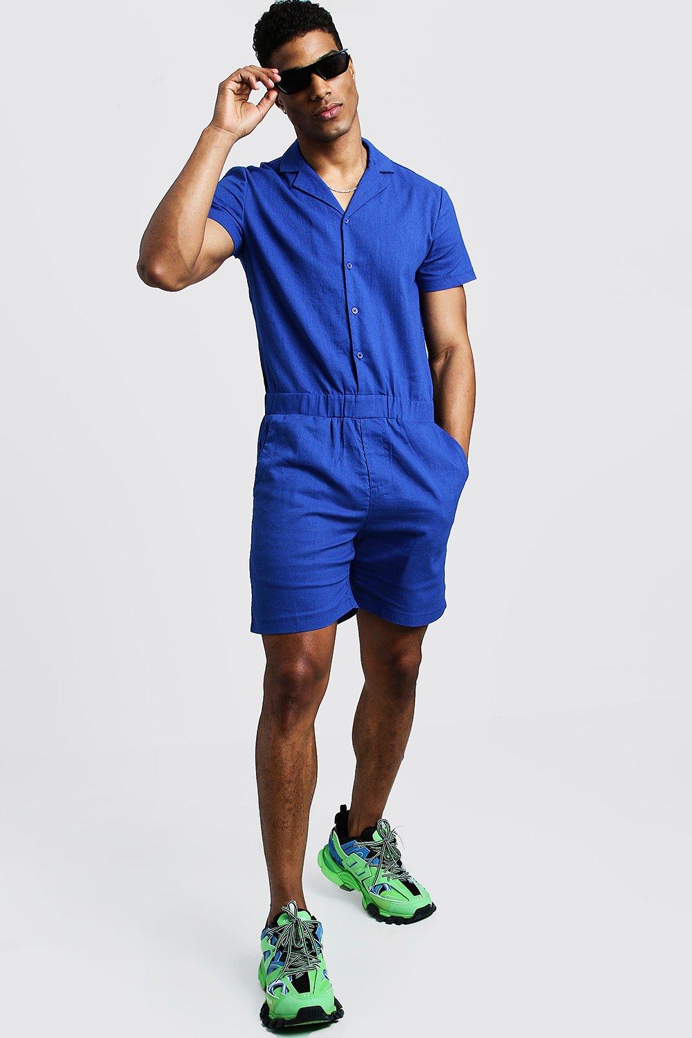 male jumpsuit shorts