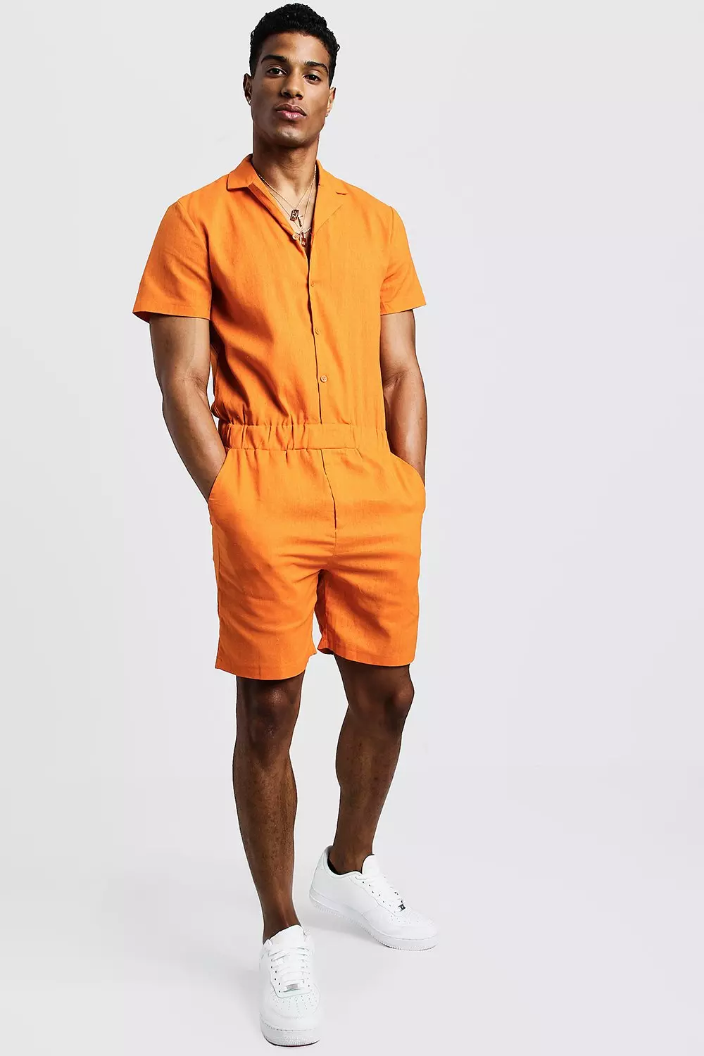 Men jumpsuit short on sale