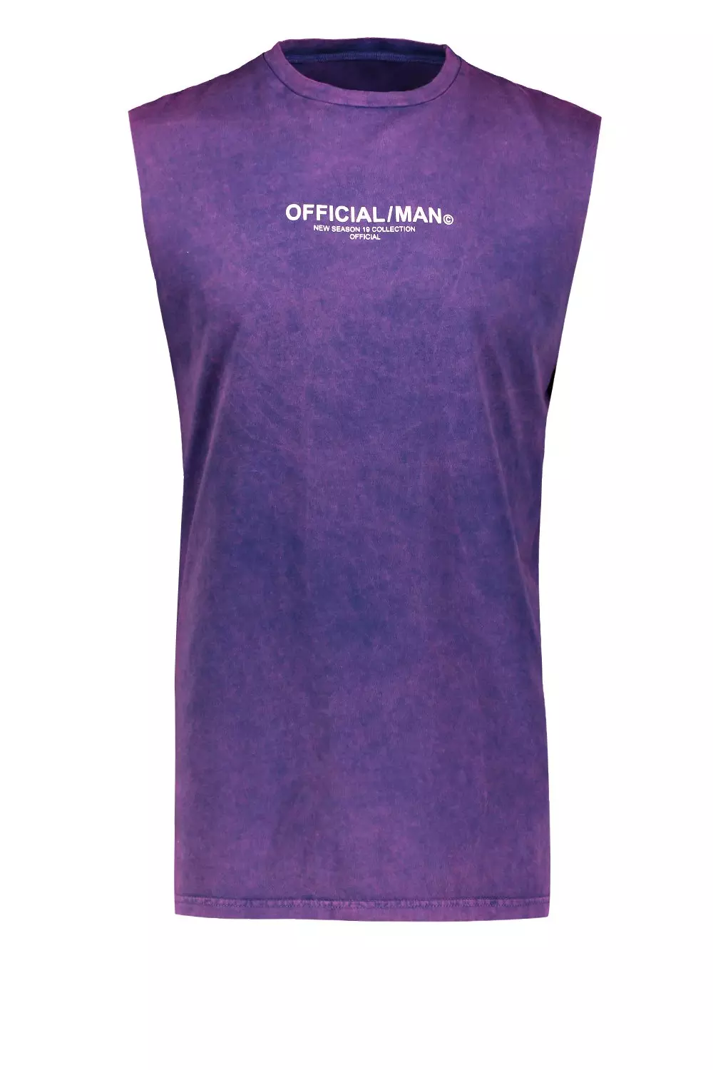Official MAN Acid Wash Drop Armhole Tank alternative image