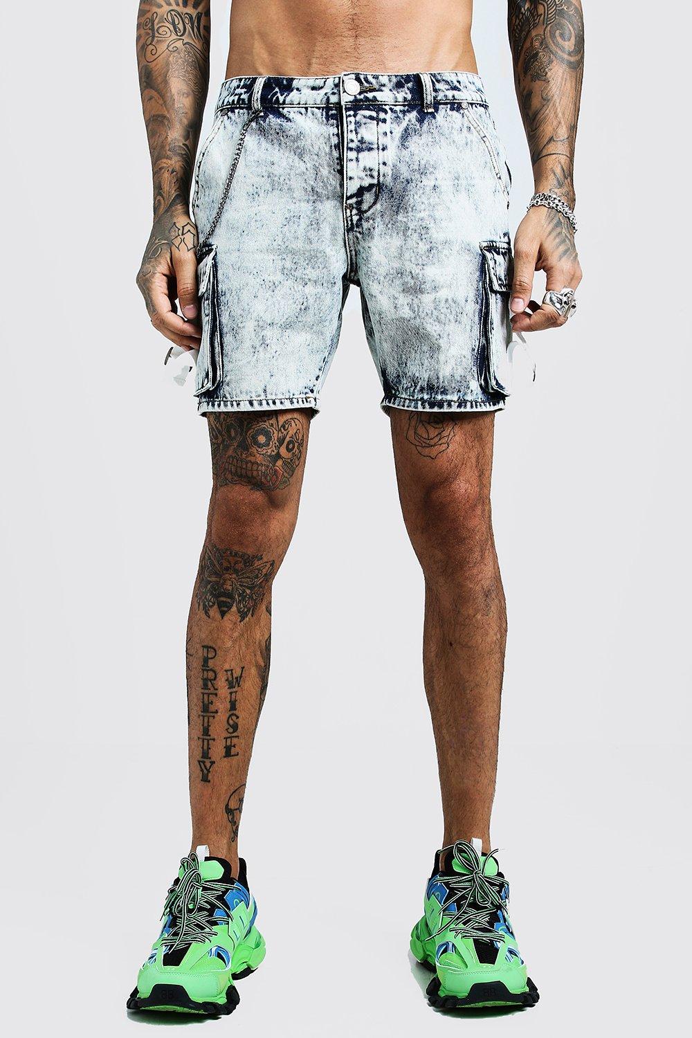 cargo jean shorts