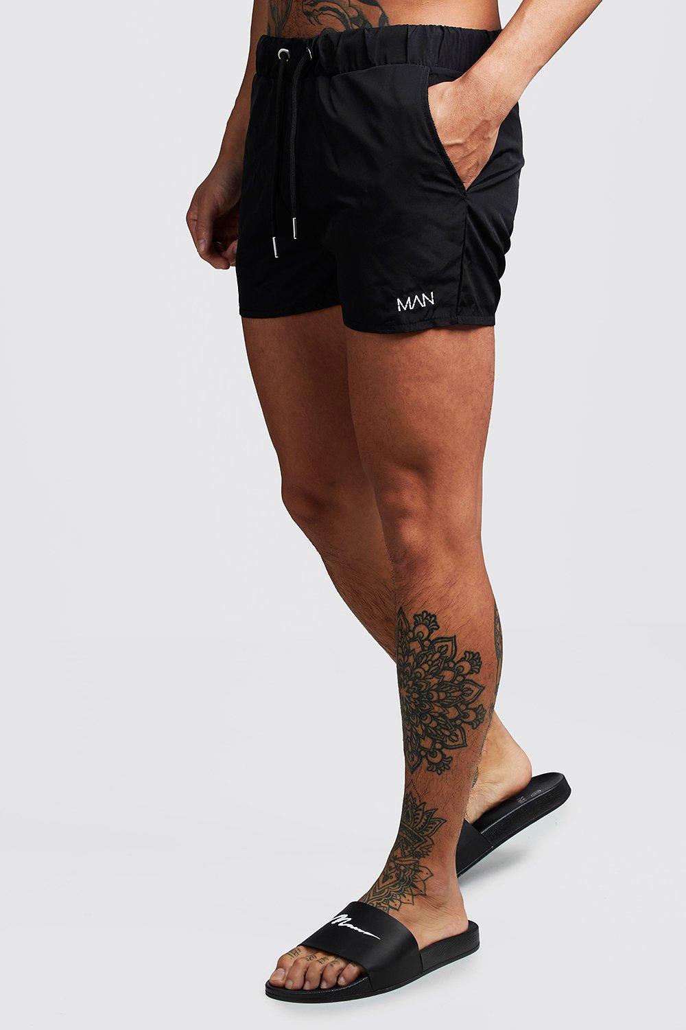 skinny fit swim shorts