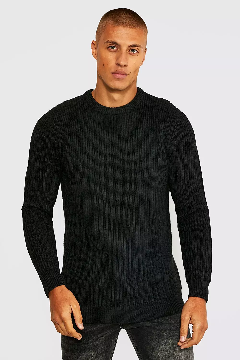 Fisherman knit jumper mens hotsell