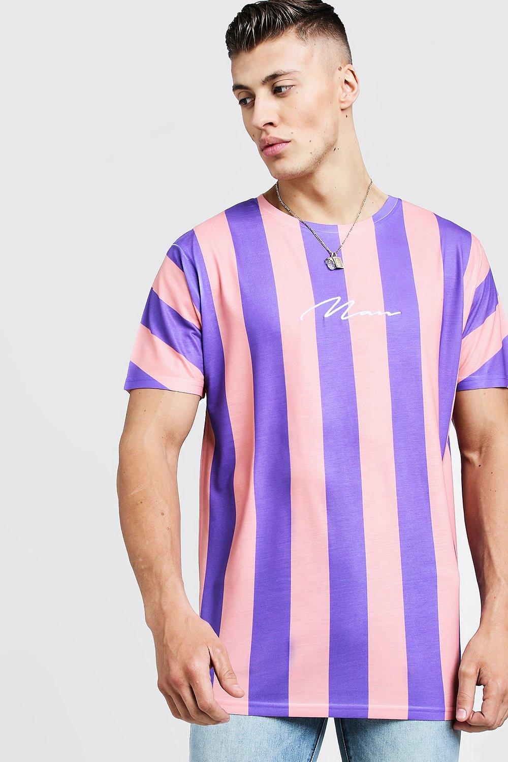 purple t shirt outfit mens