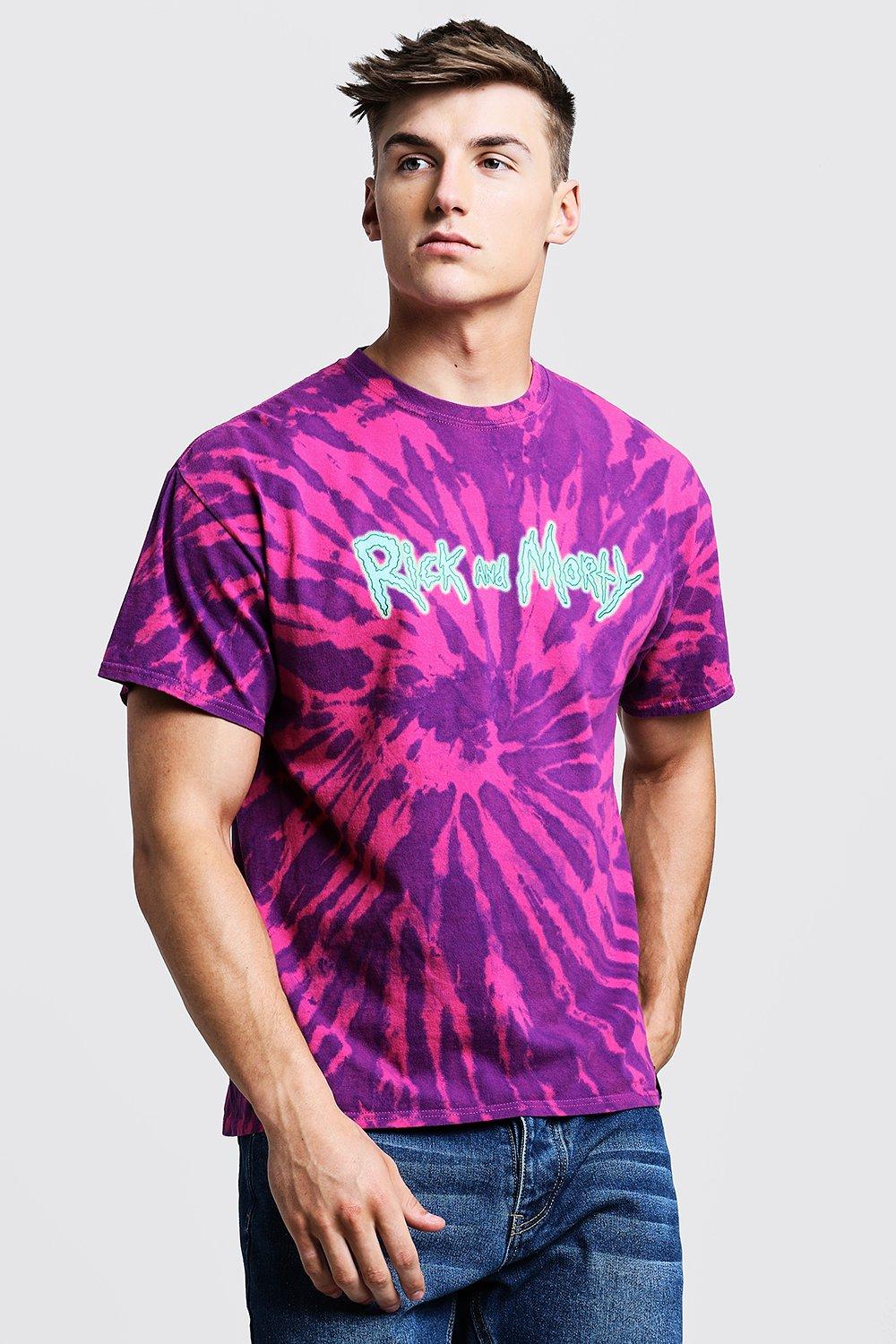 Costumes for rick and morty tie dye t shirt ski