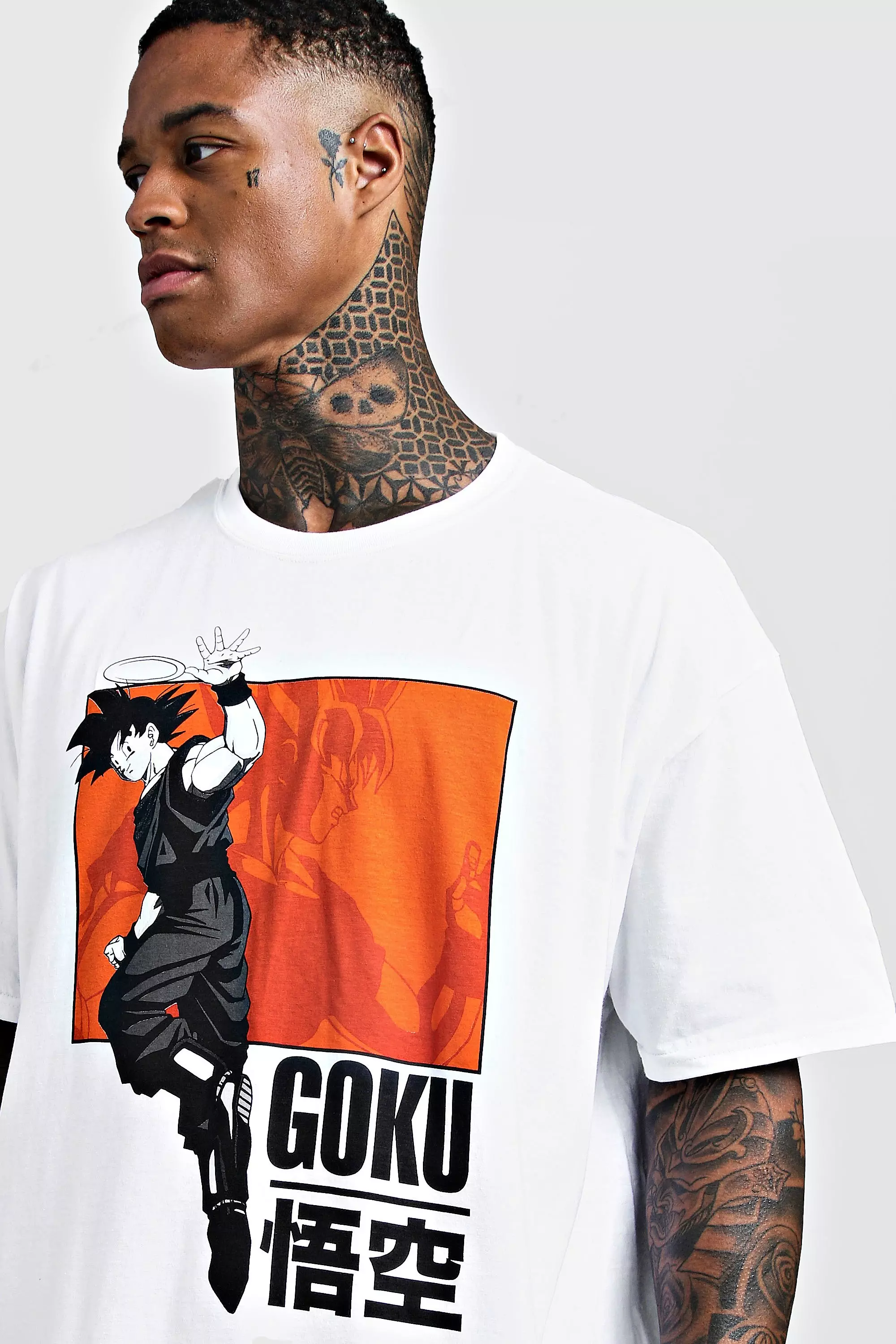 White Goku Dragonball Z Oversized License T-Shirt alternative image