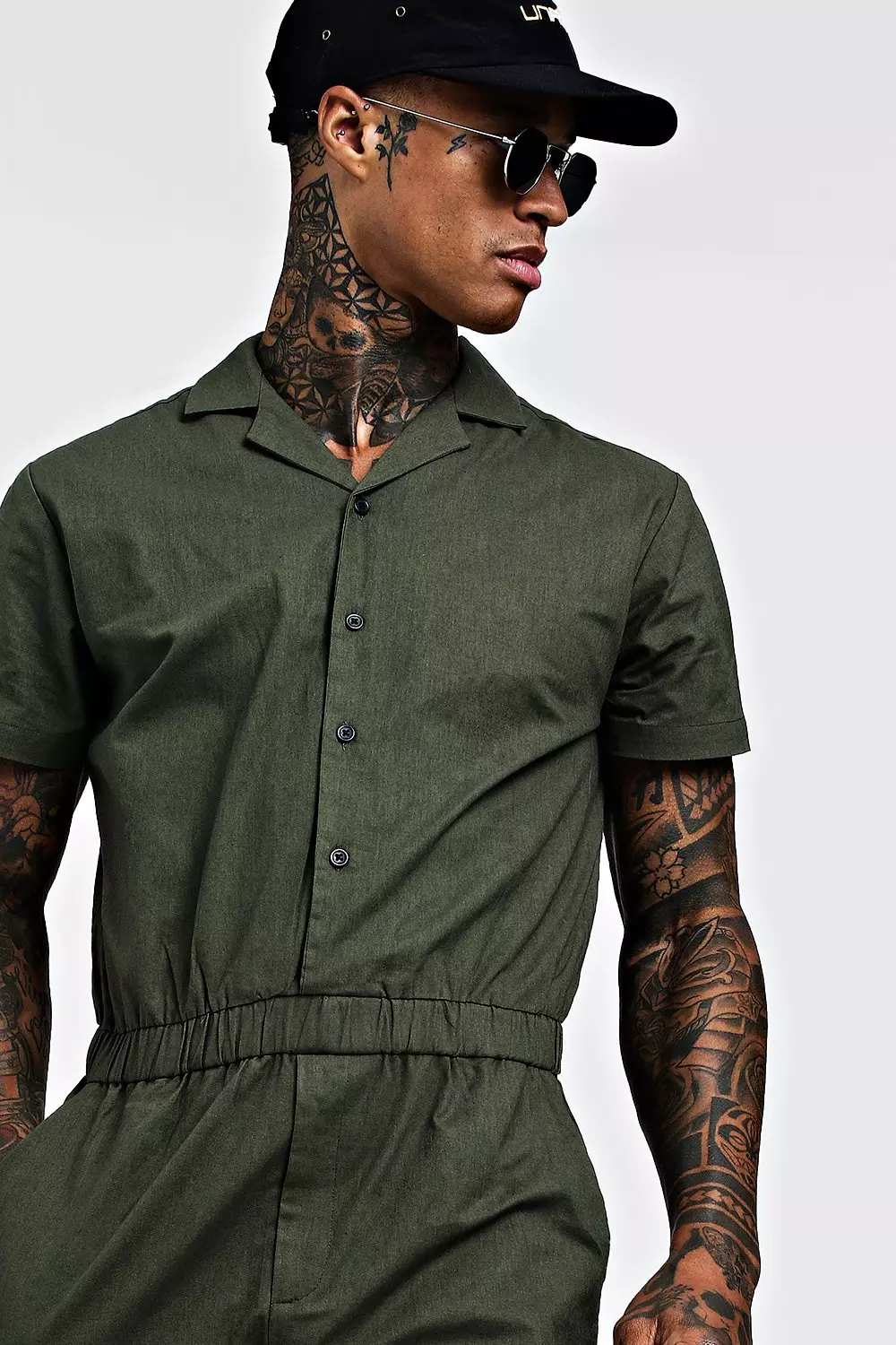 Short jumpsuit men sales