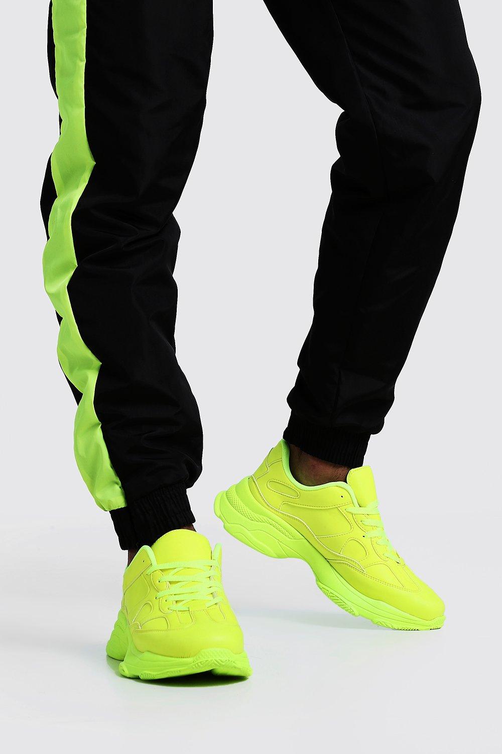 luminous green trainers