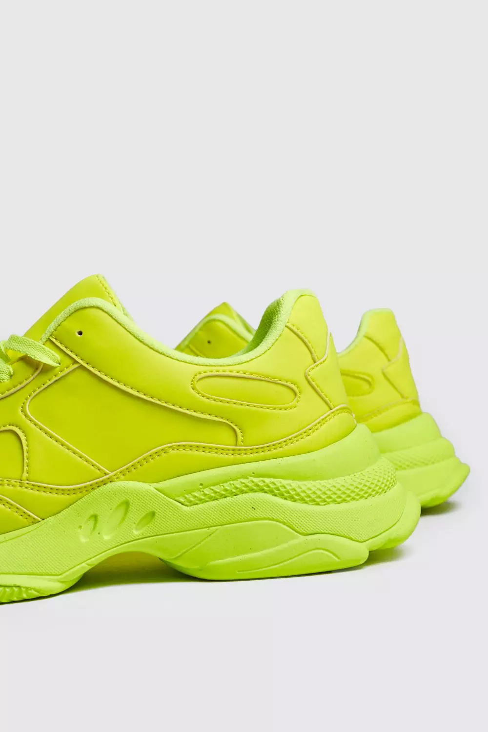 Neon Sole Chunky Trainer