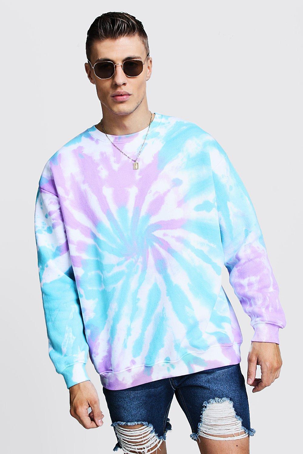 tie dye sweater mens