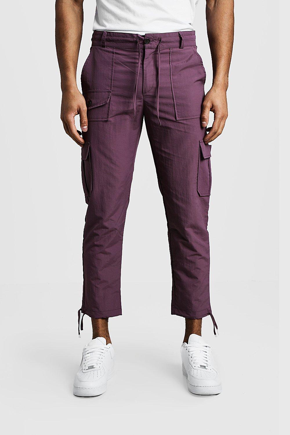 cropped cargo joggers