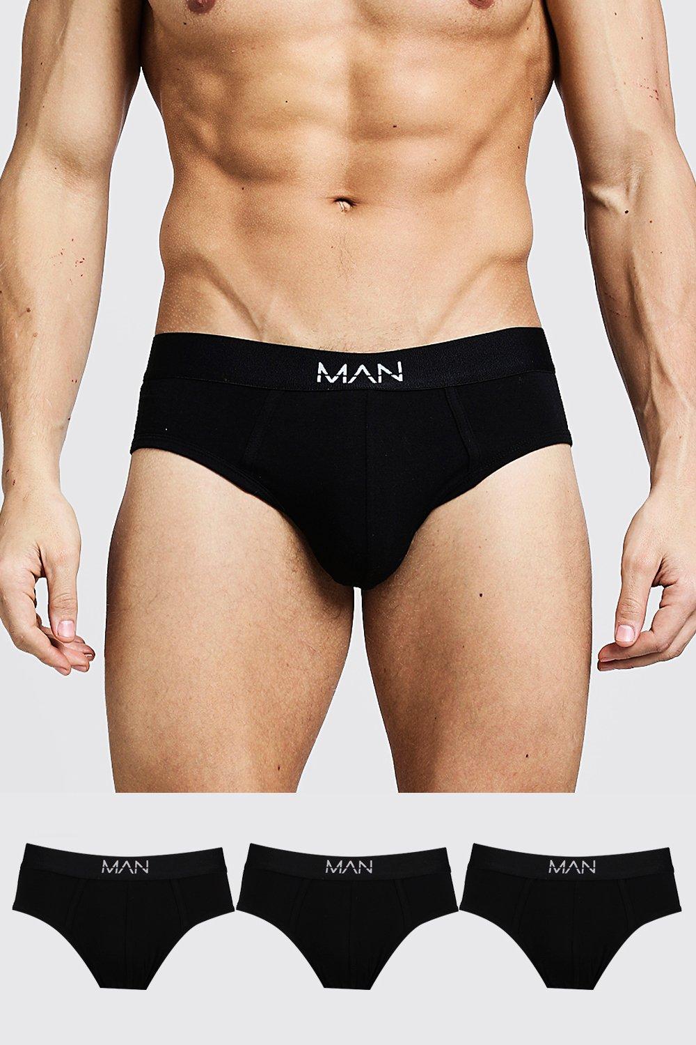 3 Pack MAN Dash Briefs | boohooMAN UK