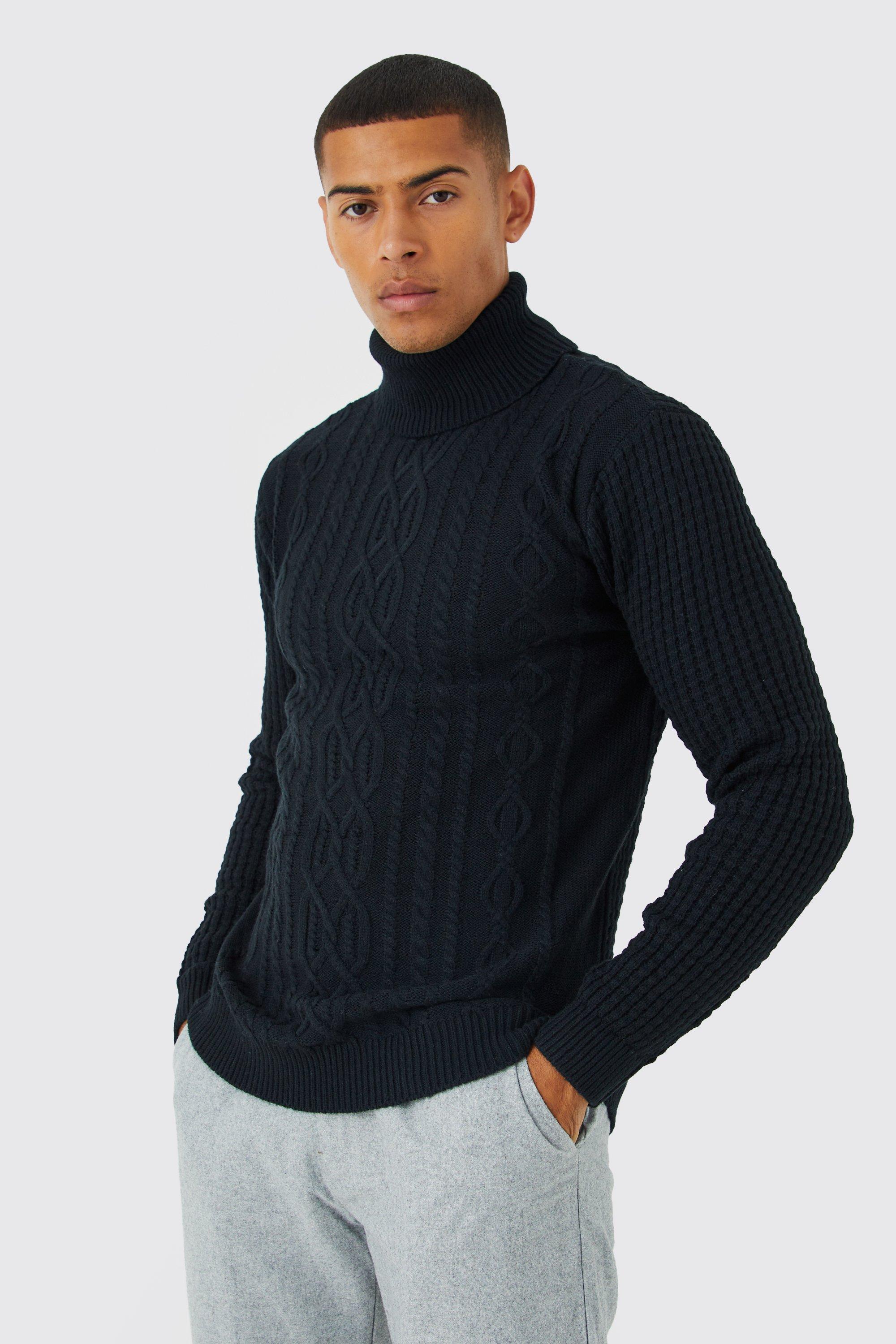 Boohooman turtleneck hot sale