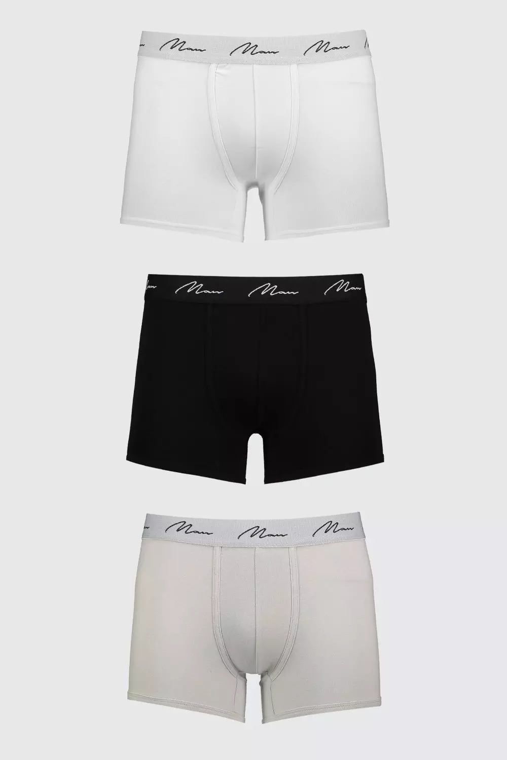 Multi 3 Pack MAN Signature Mixed Colour Trunks alternative image