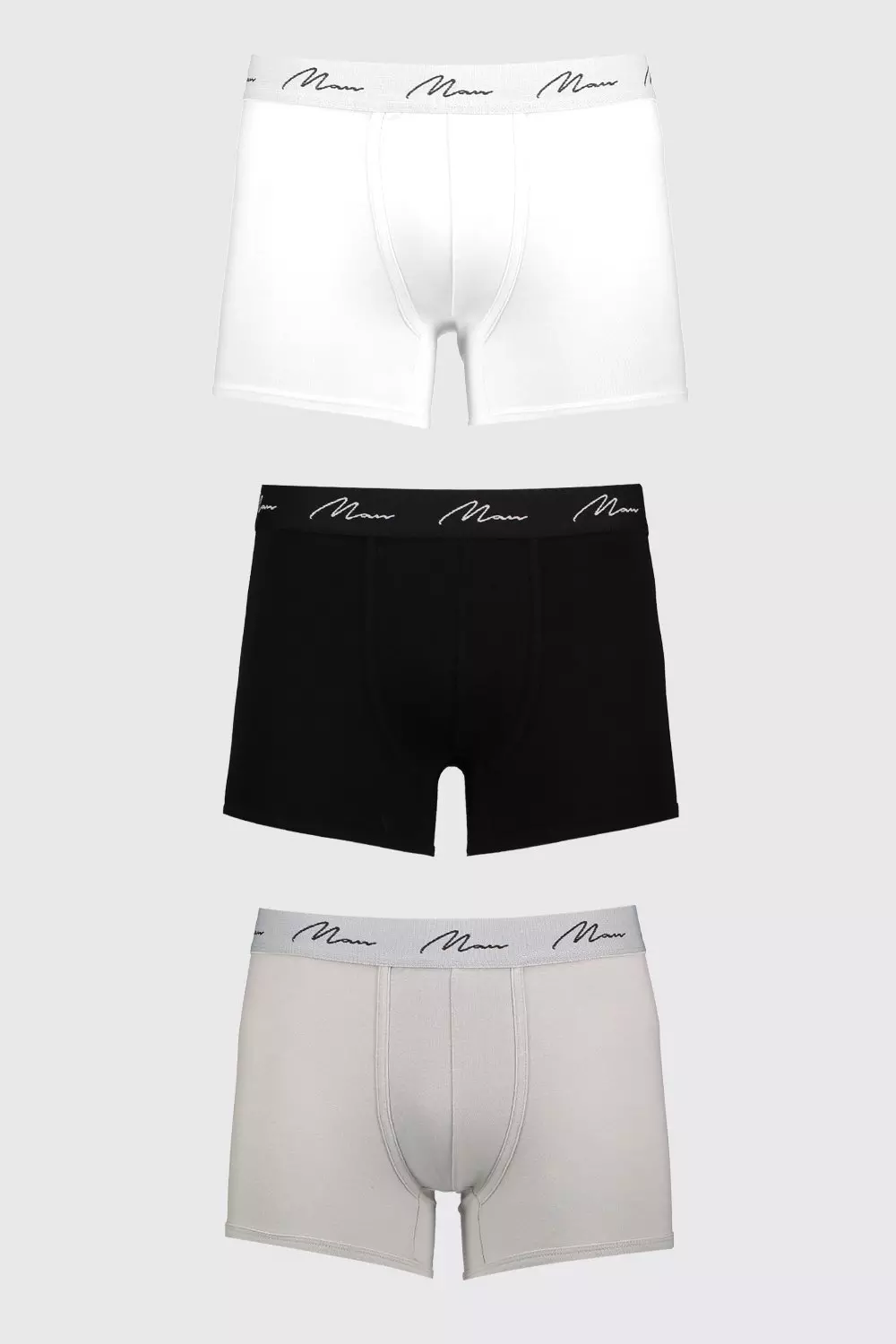 Multi 3 Pack MAN Signature Mixed Colour Trunks alternative image