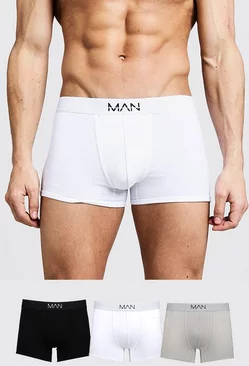 3 Pack Mixed Colour MAN Trunks Multi
