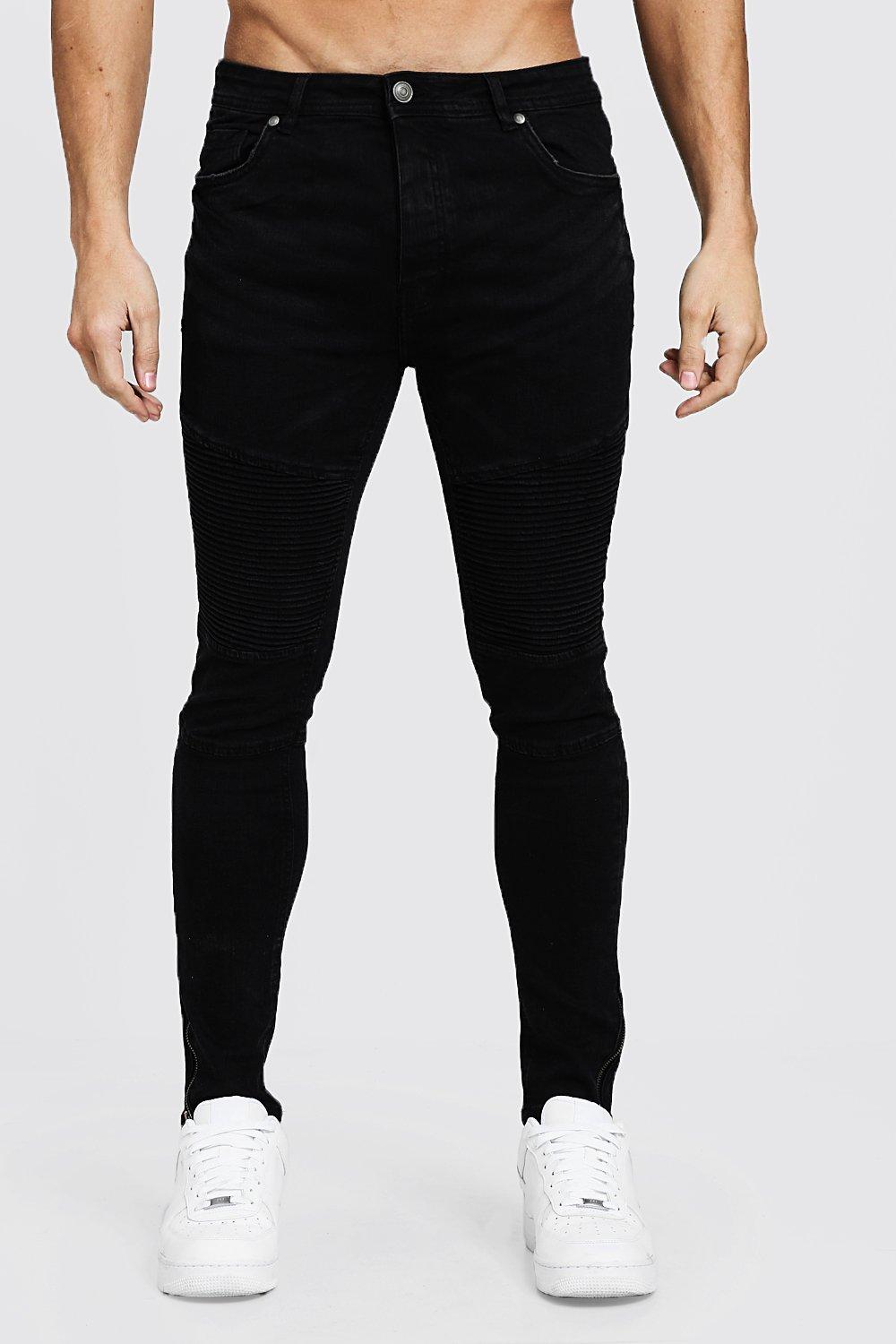 skinny fit biker jeans