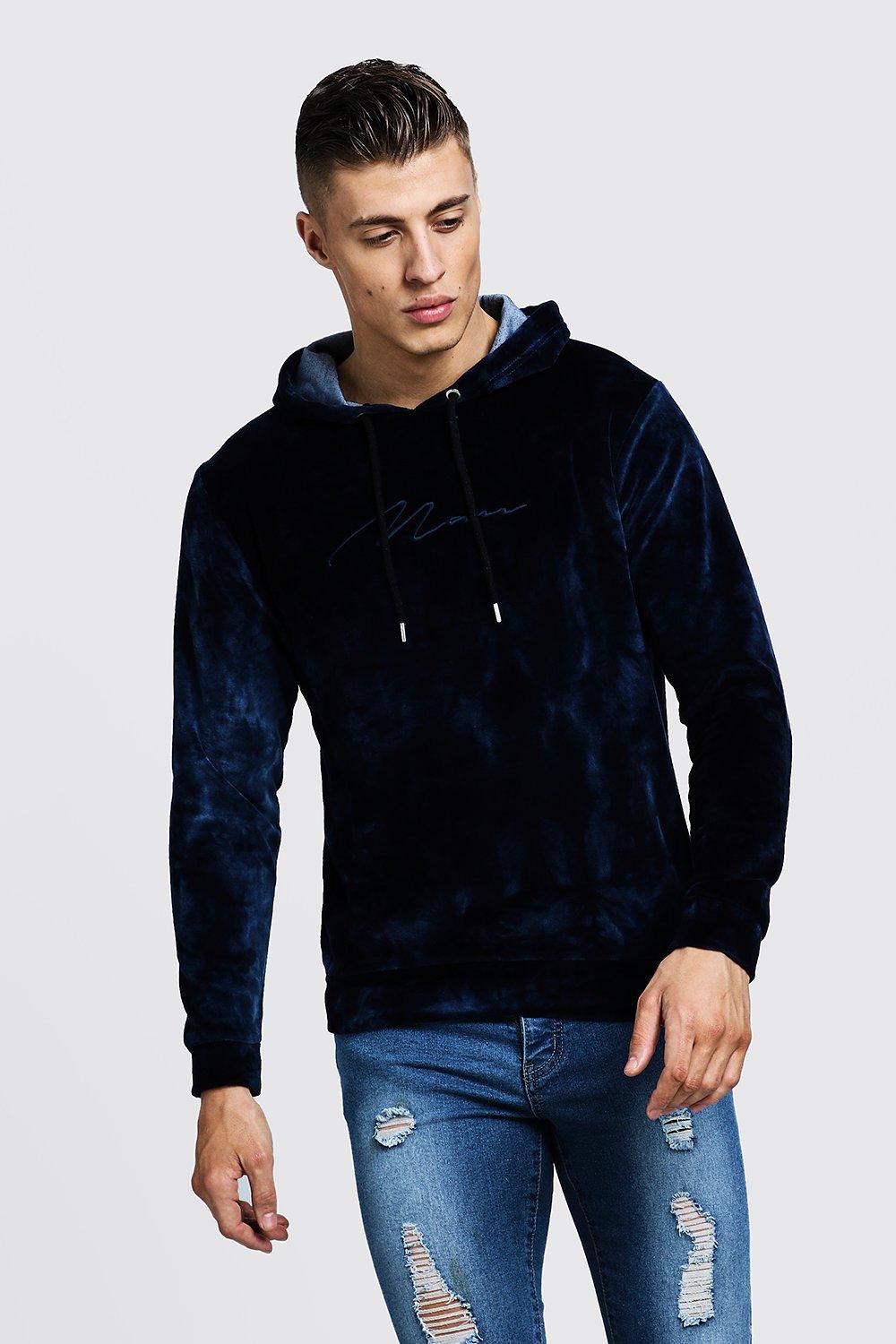 velour hoodie mens