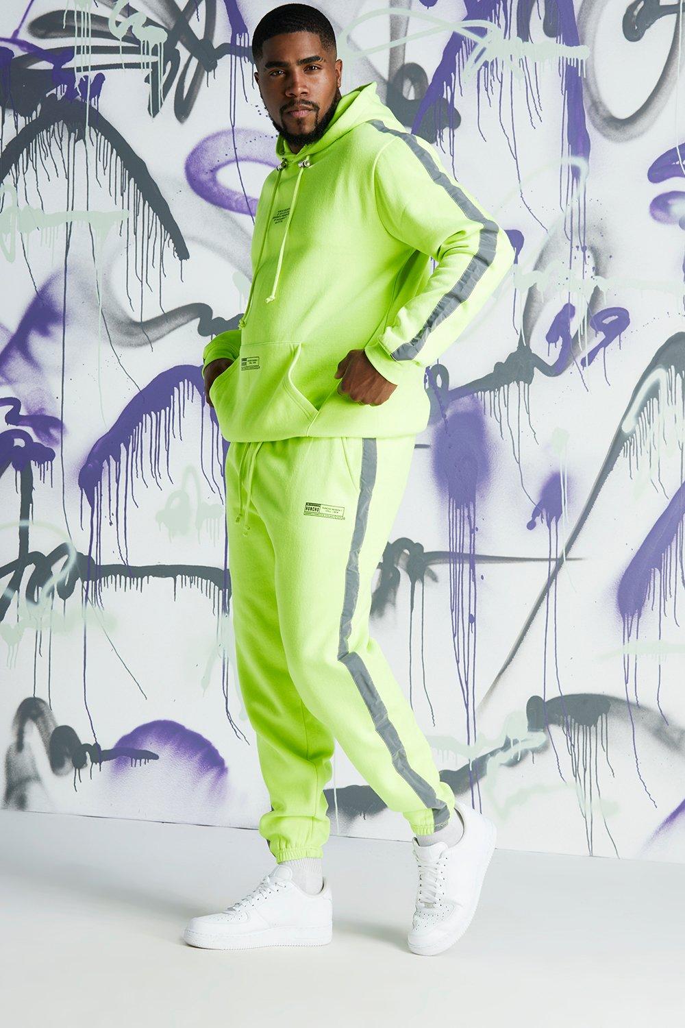 Boohooman Tracksuit Purple / Oversized Utility Tracksuit With Man Tape ...