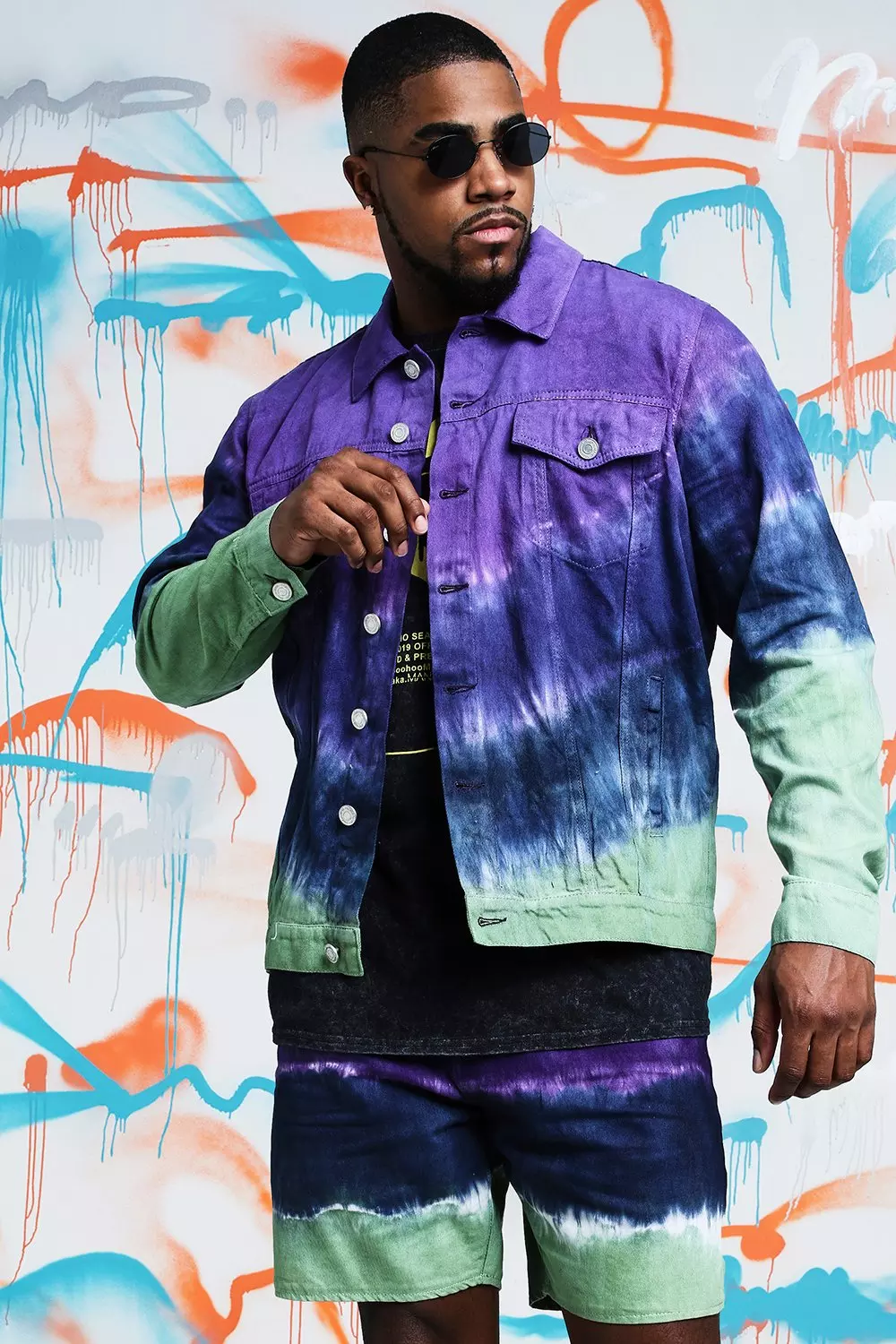 Mens tie dye jacket sale