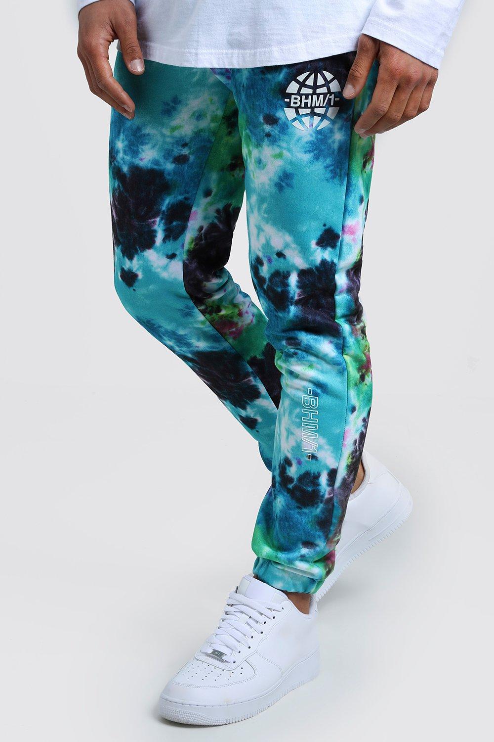 tie dye joggers mens