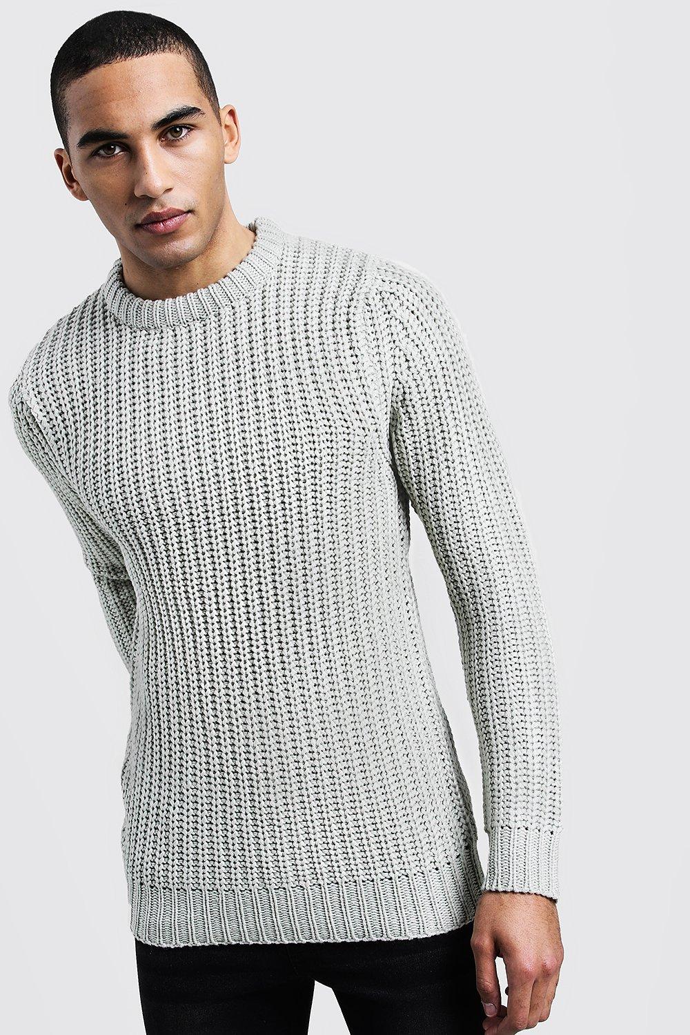 boohooman grey jumper