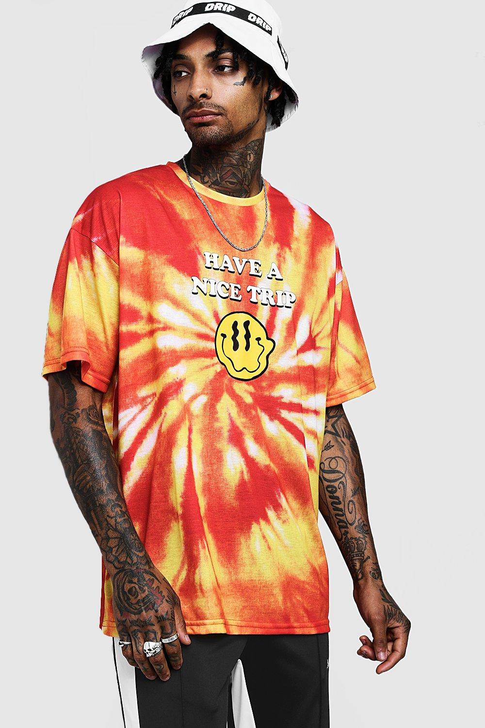 US- Oversized tie-dye t-shirt