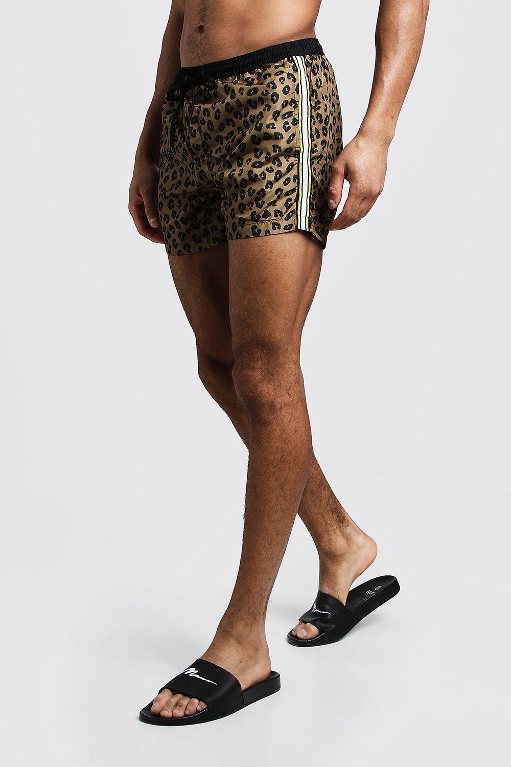 mens animal print swim shorts
