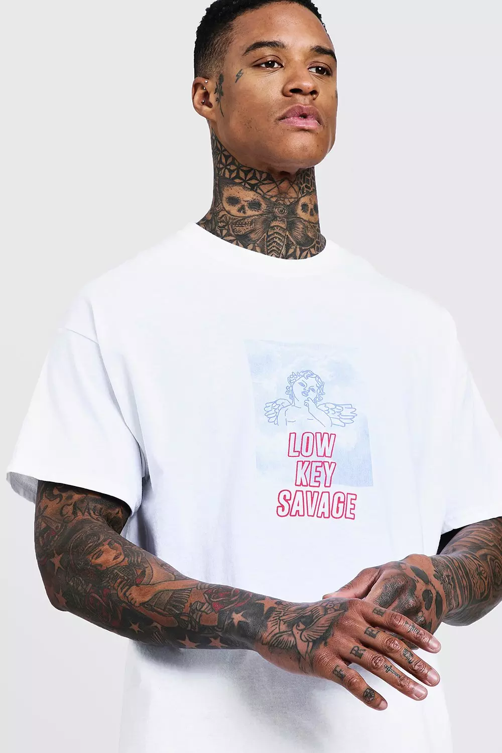 Oversized T-Shirt mit Grafik–Print alternatives Bild