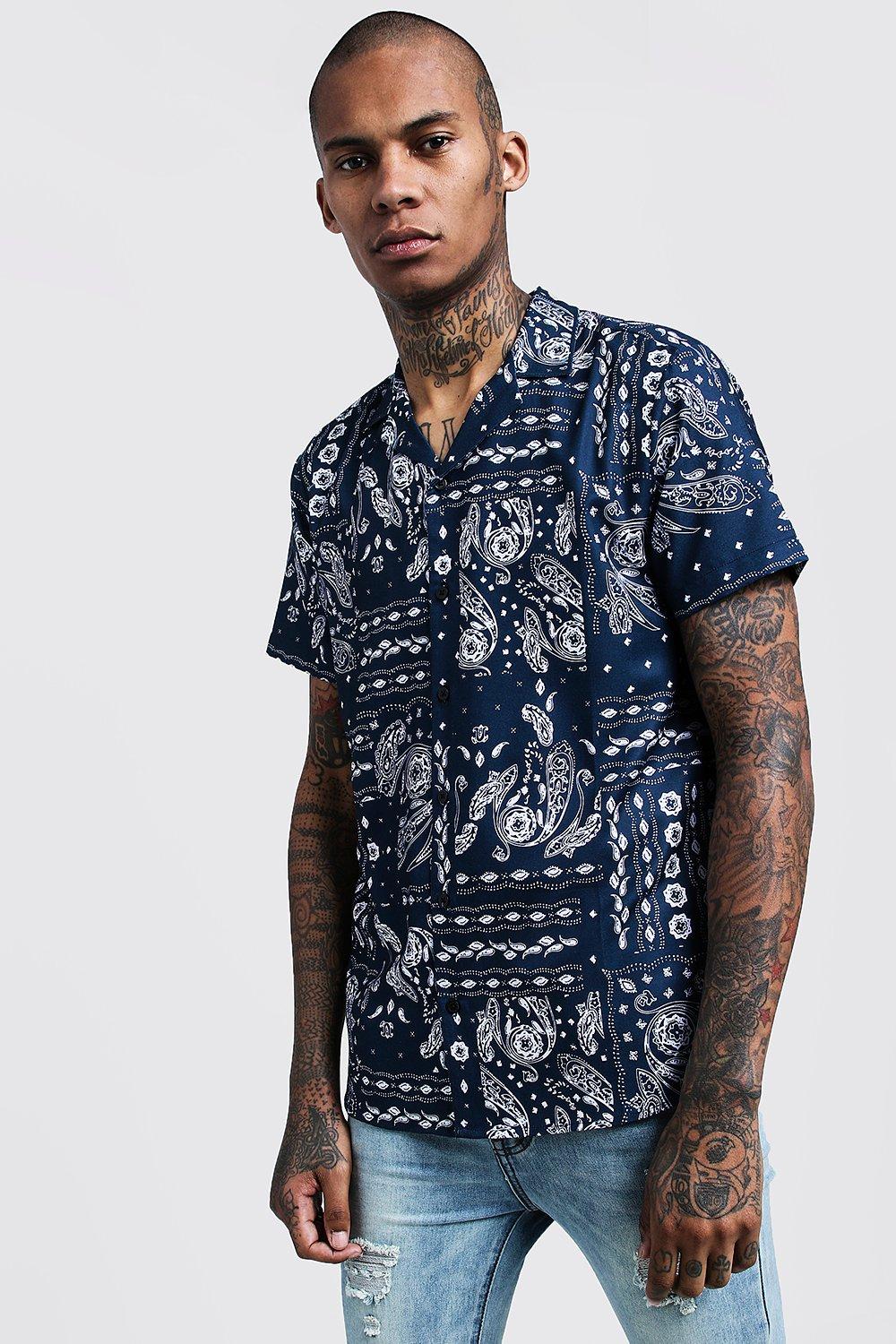 Now Around the world: Bandana Print Shirt