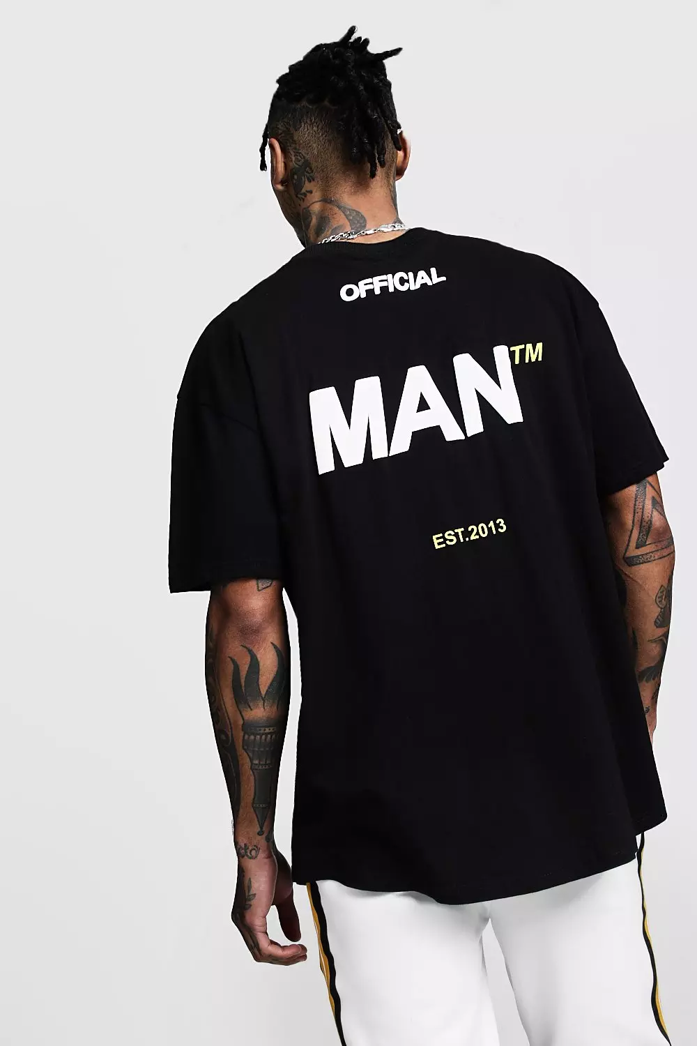 Oversized Official MAN Back Print T-Shirt alternative image
