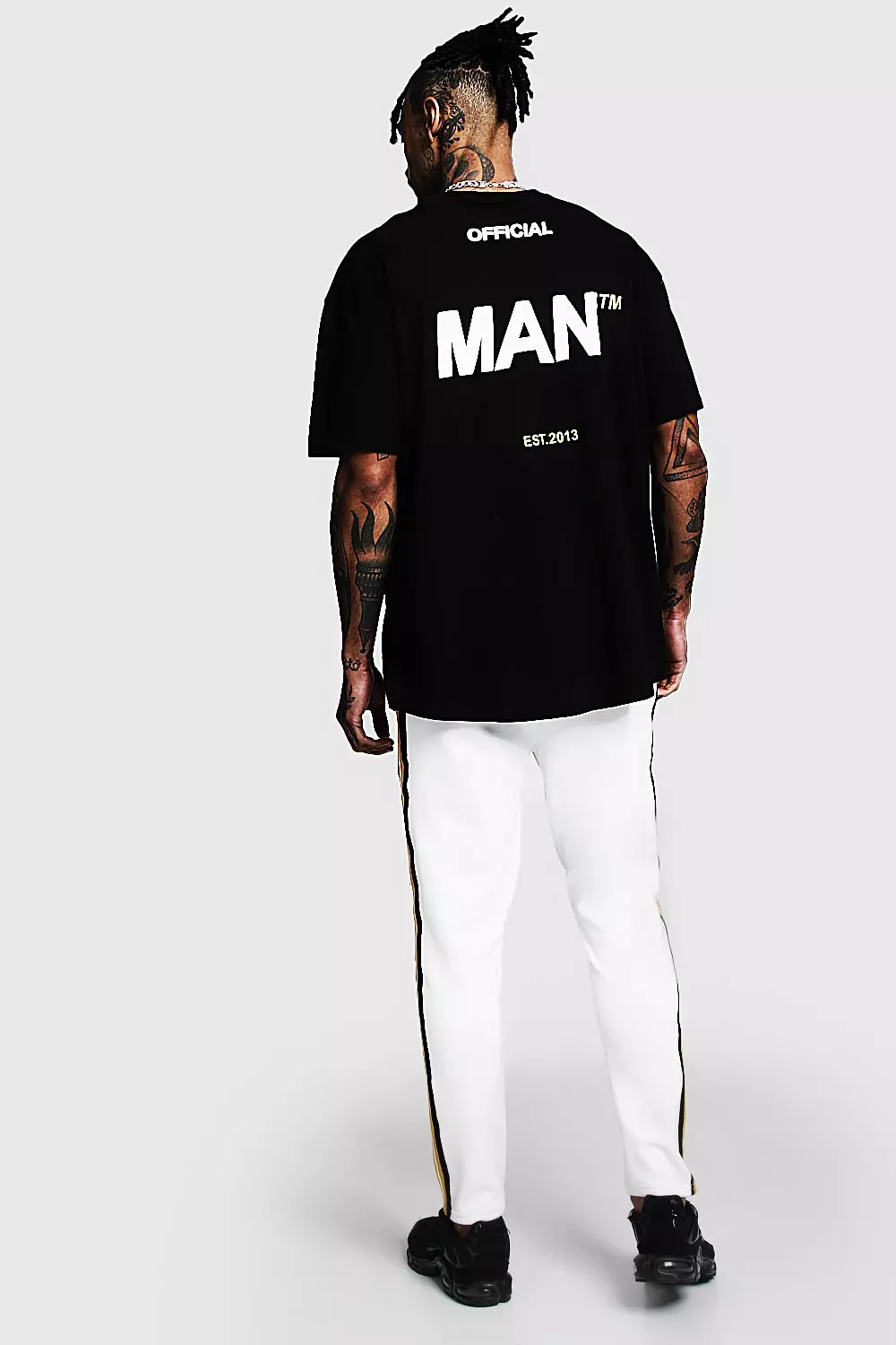 Oversized Official MAN Back Print T-Shirt alternative image