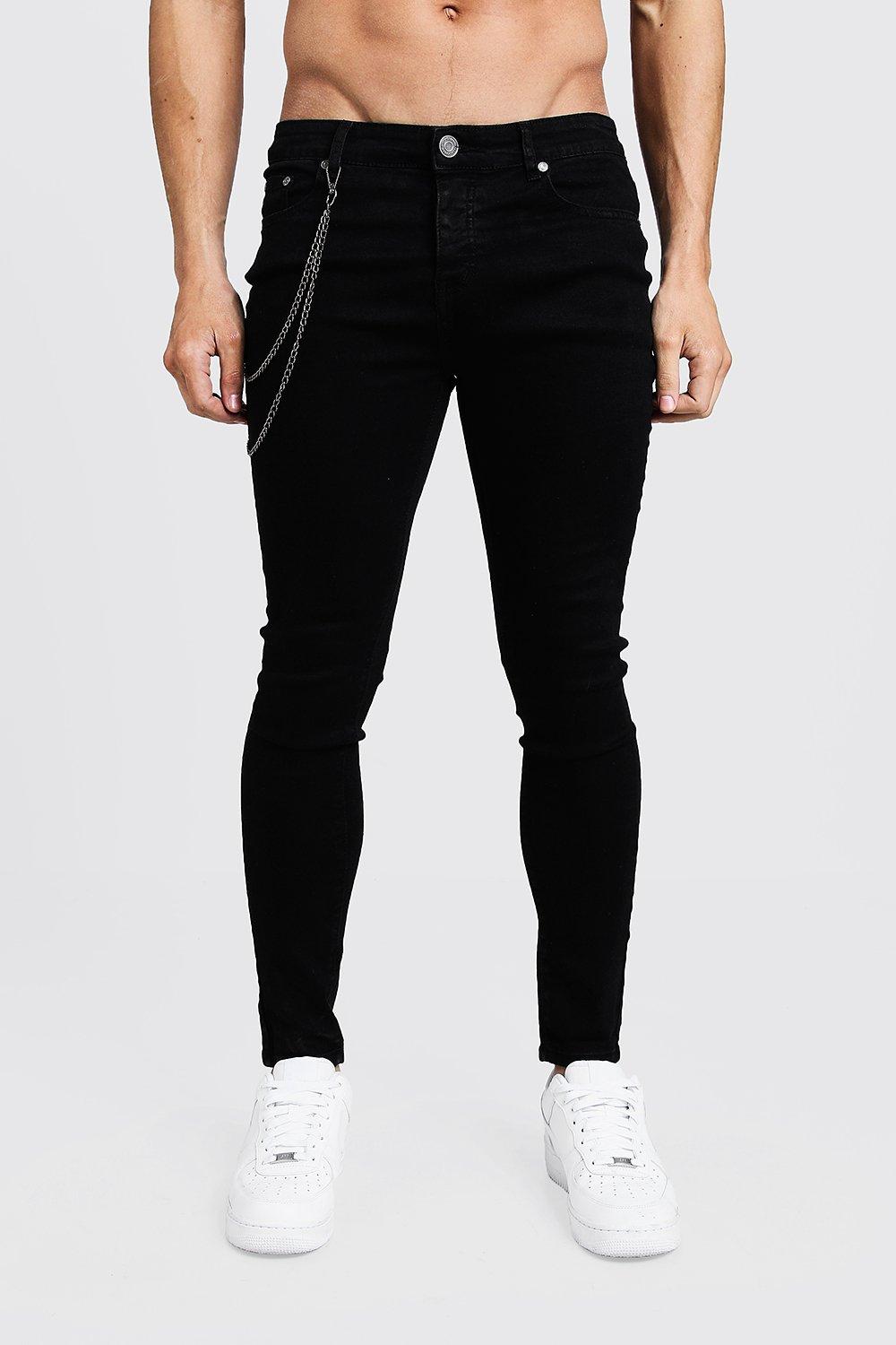 jeans with chains mens