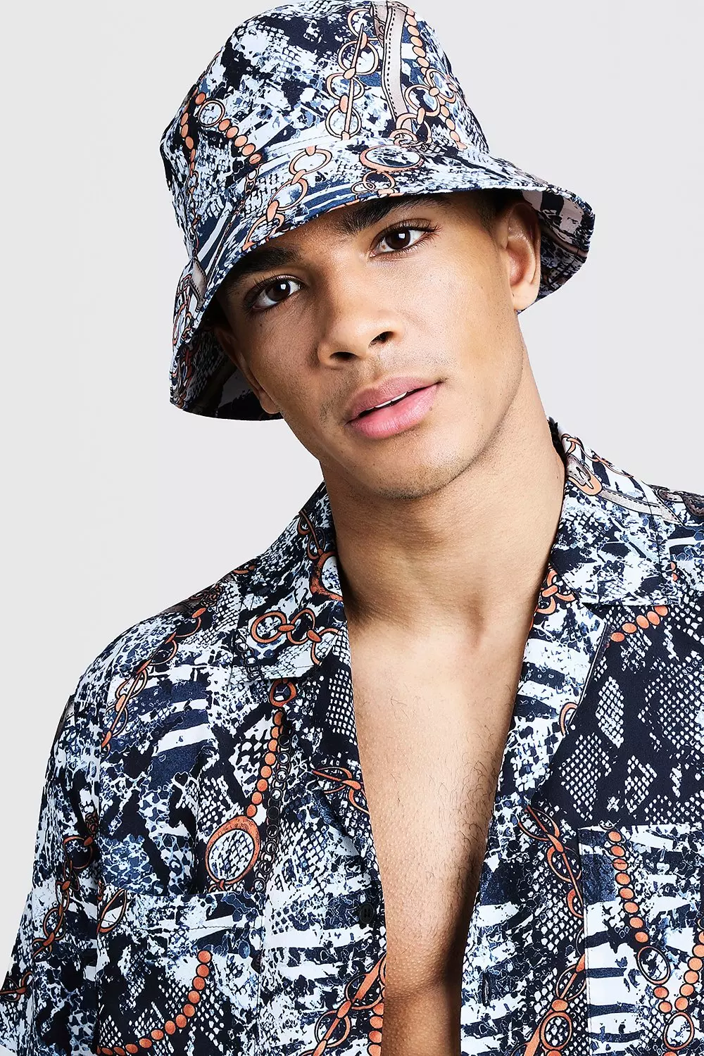 Snake print bucket hat on sale