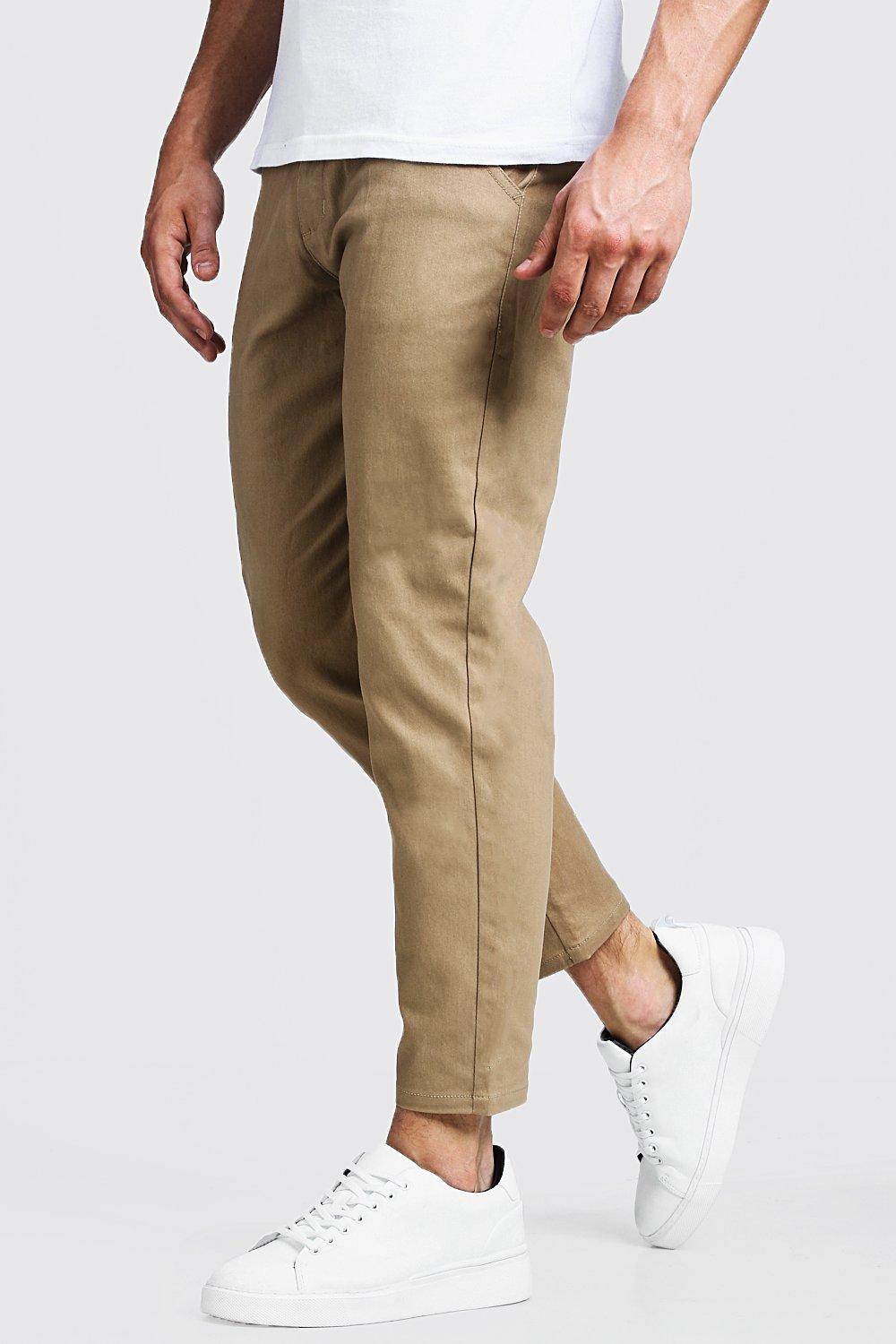 chino cropped trousers