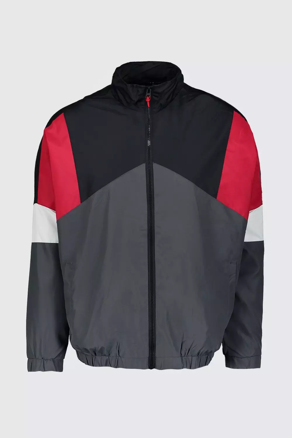 Oversized Colour Block Track Jacket alternatieve afbeelding