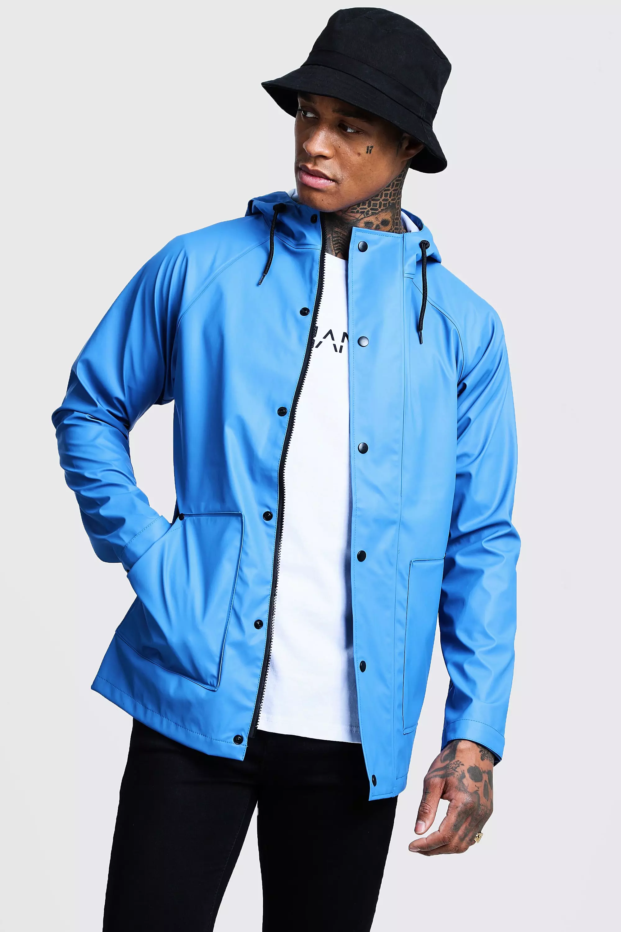 Rubberised rain mac online