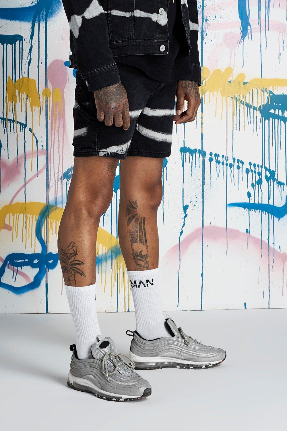 tie dye cargo shorts