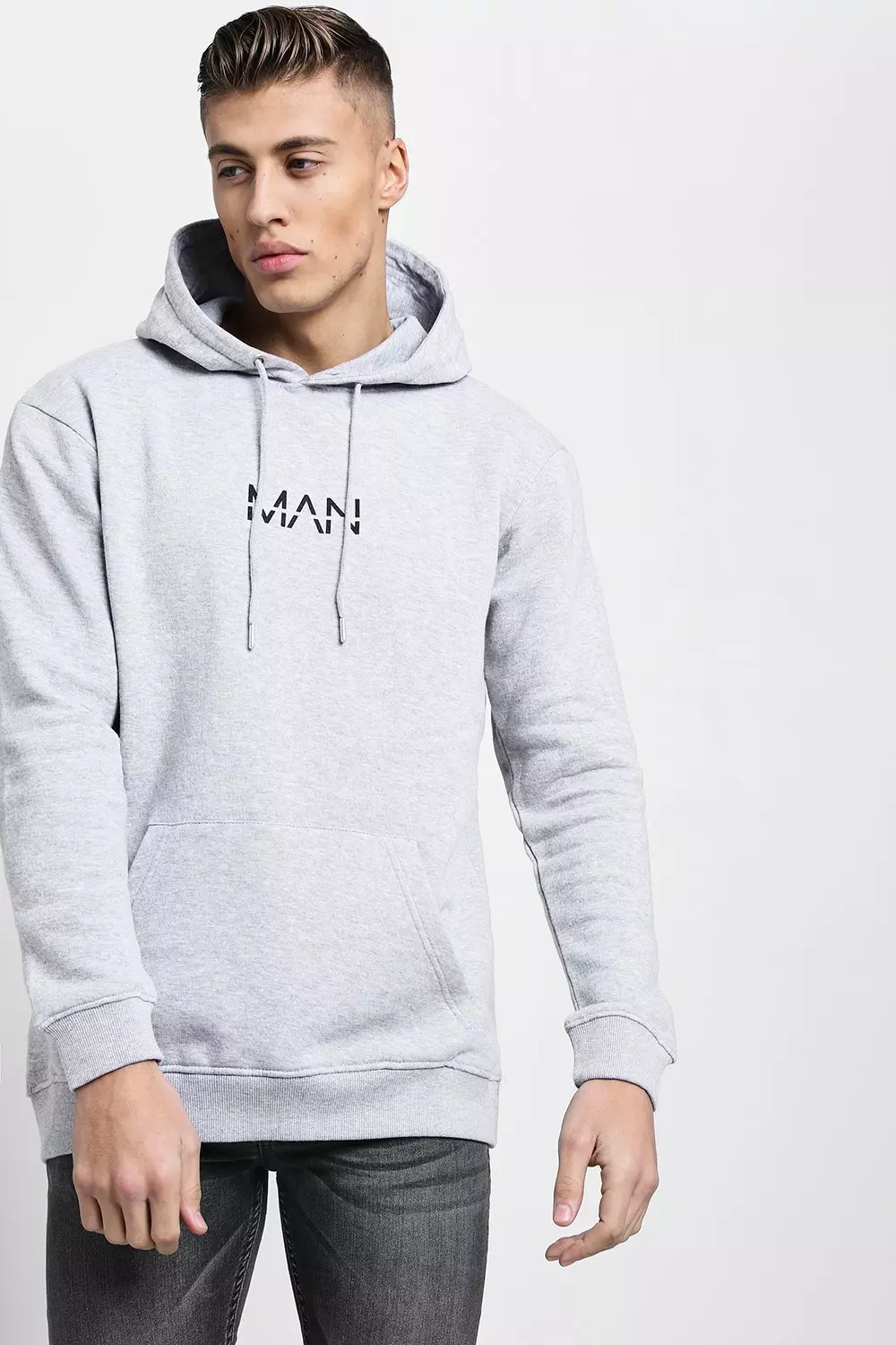 Black Longline Original MAN Hoodie alternative image